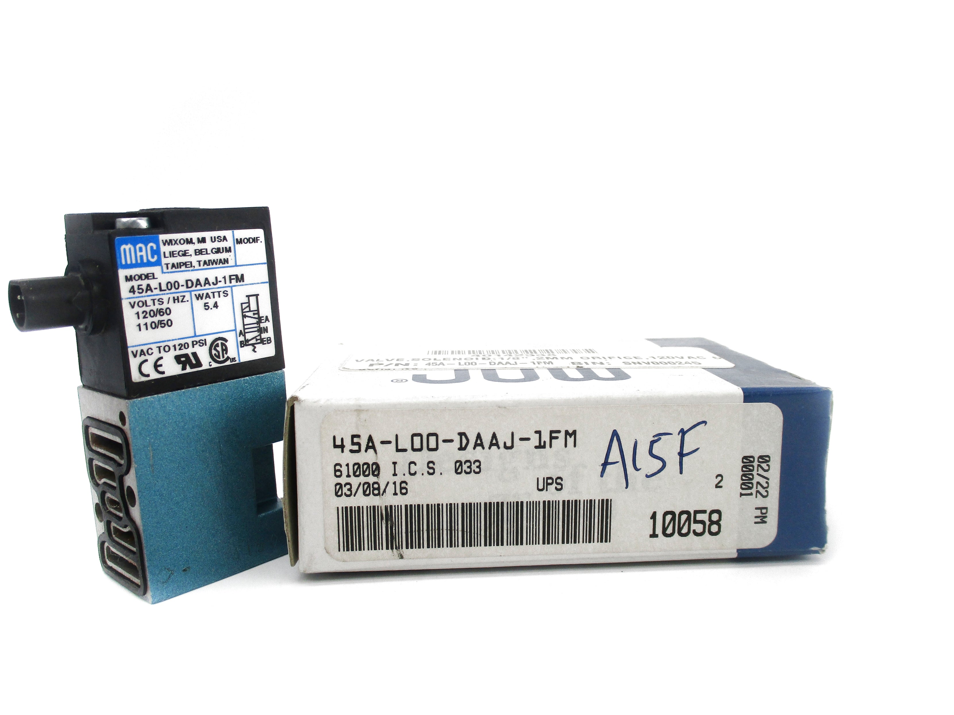 MAC 45A-L00-DAAJ-1FM 120/60-110/50 120PSI NSMP