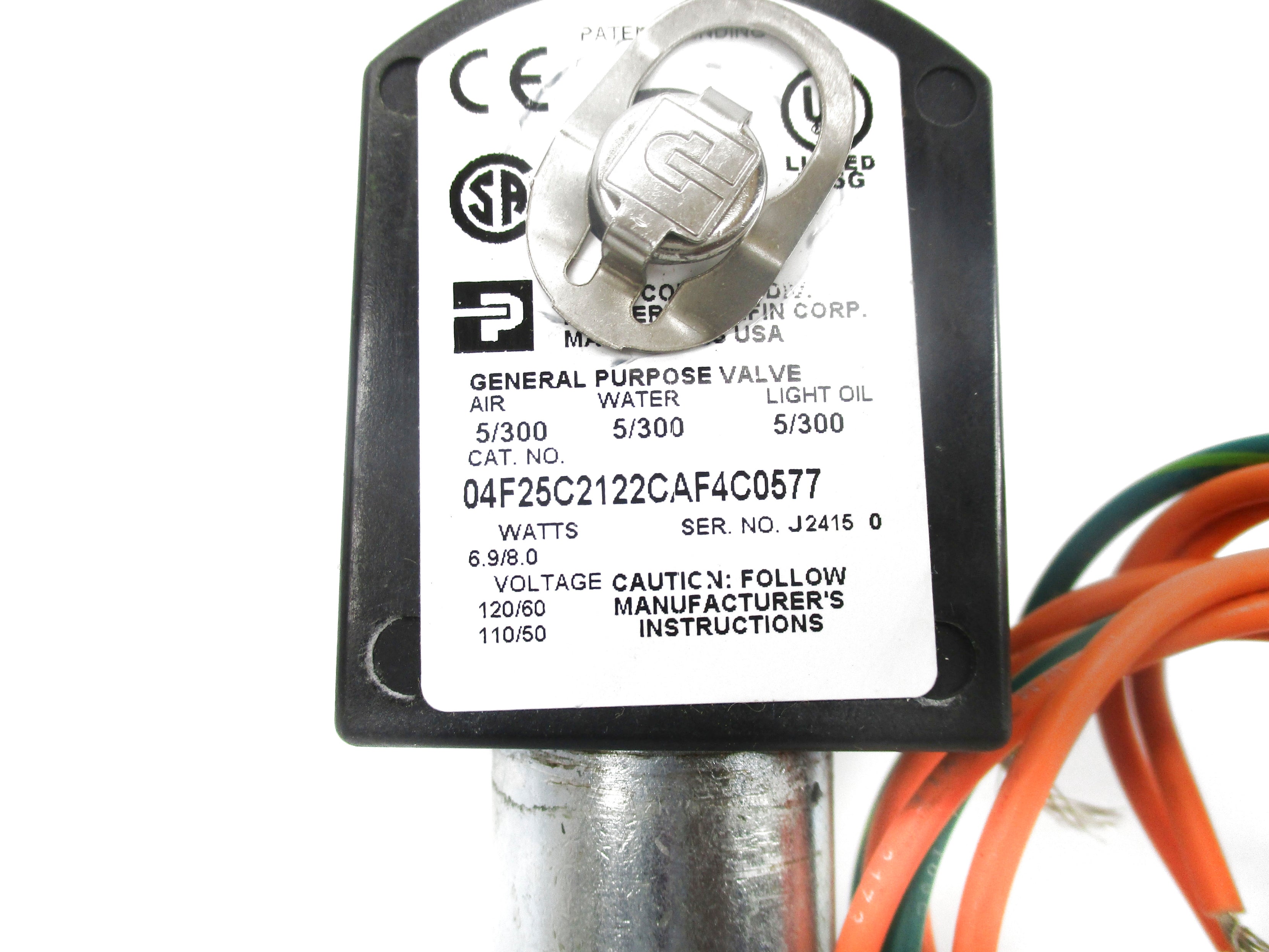 PARKER 04F25C2122CAF4C0577 110/120V 5/300PSI NSNP