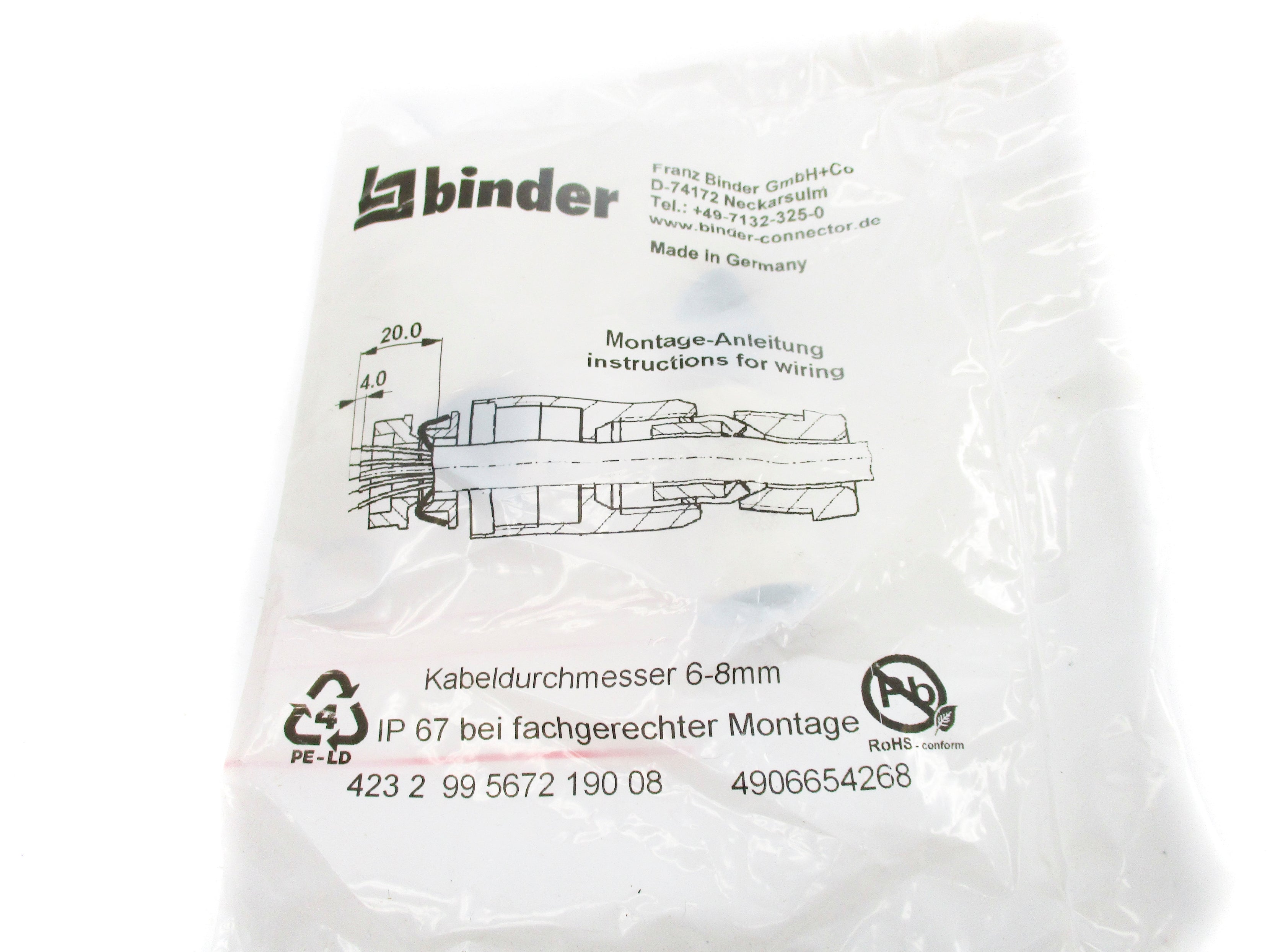 BINDER 423299567219008 NSMP