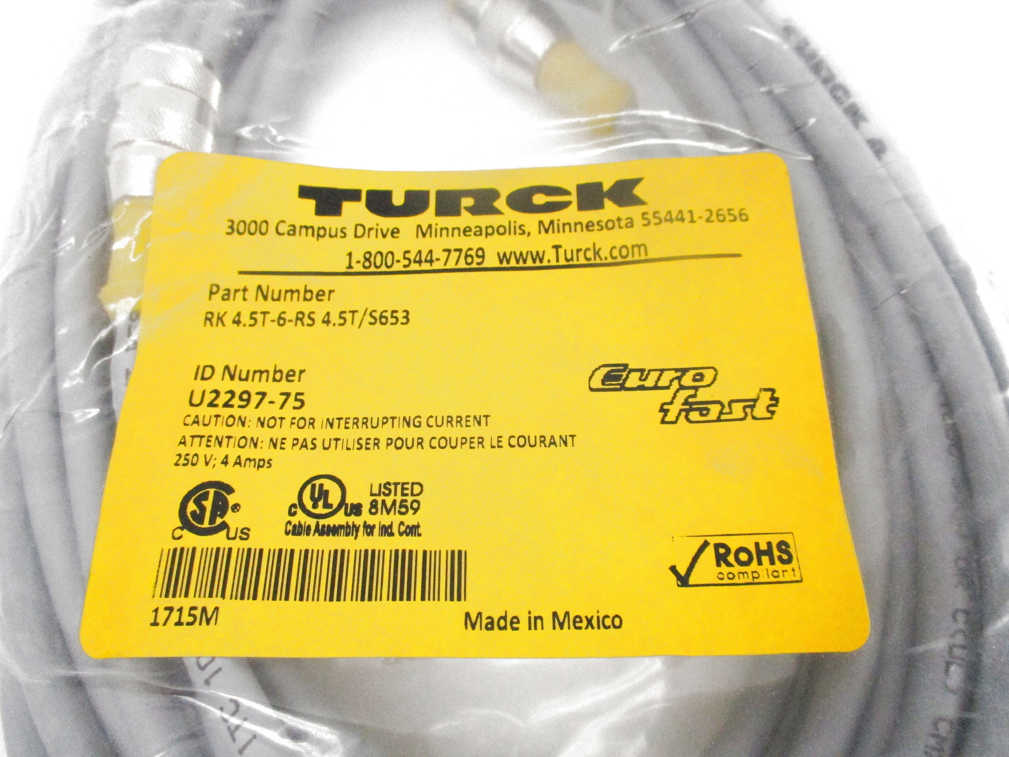 TURCK RK4.5T-6-RS4.5T/S653 NSMP