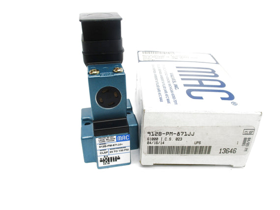 MAC 912B-PM-871JJ 24VDC 25-150PSI NSMP