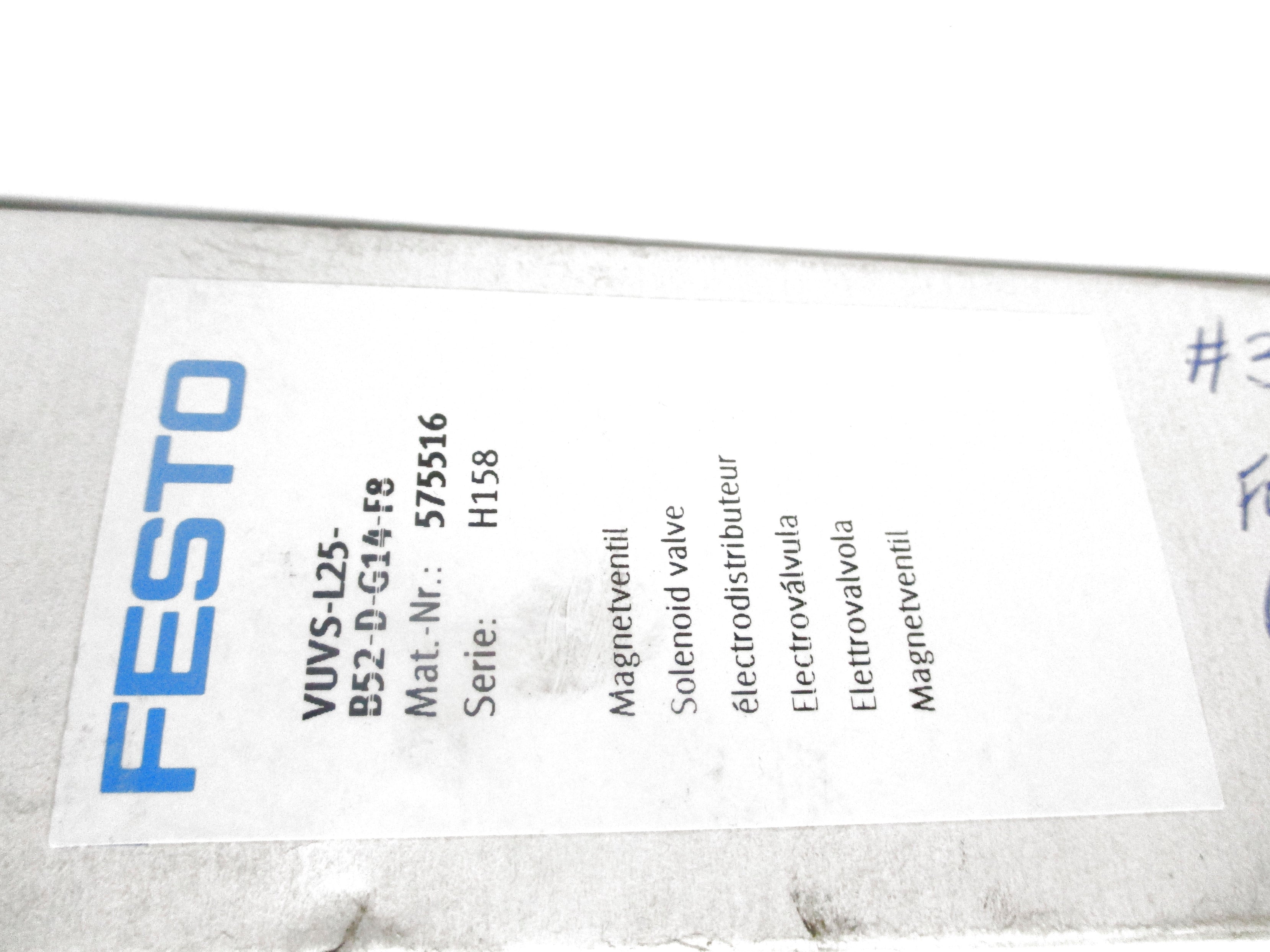 FESTO VUVS-L25-B52-D-G14-F8 22-145PSI NSMP