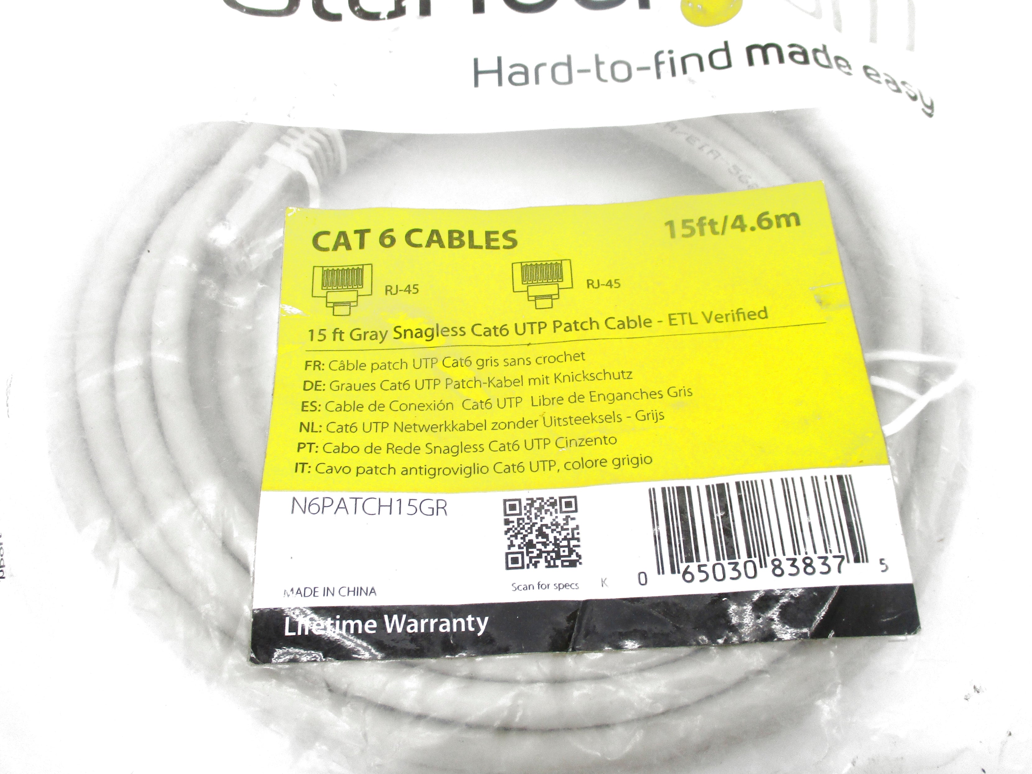 STARTECH N6PATCH15GR NSMP