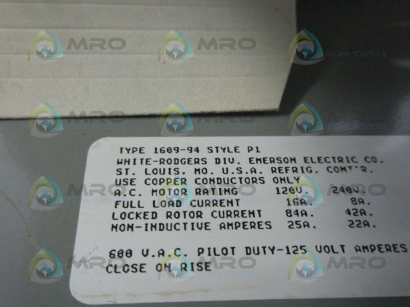 WHITE-RODGERS 1609-94 STYLE P1 TEMPERATURE CONTROLLER  *USED*