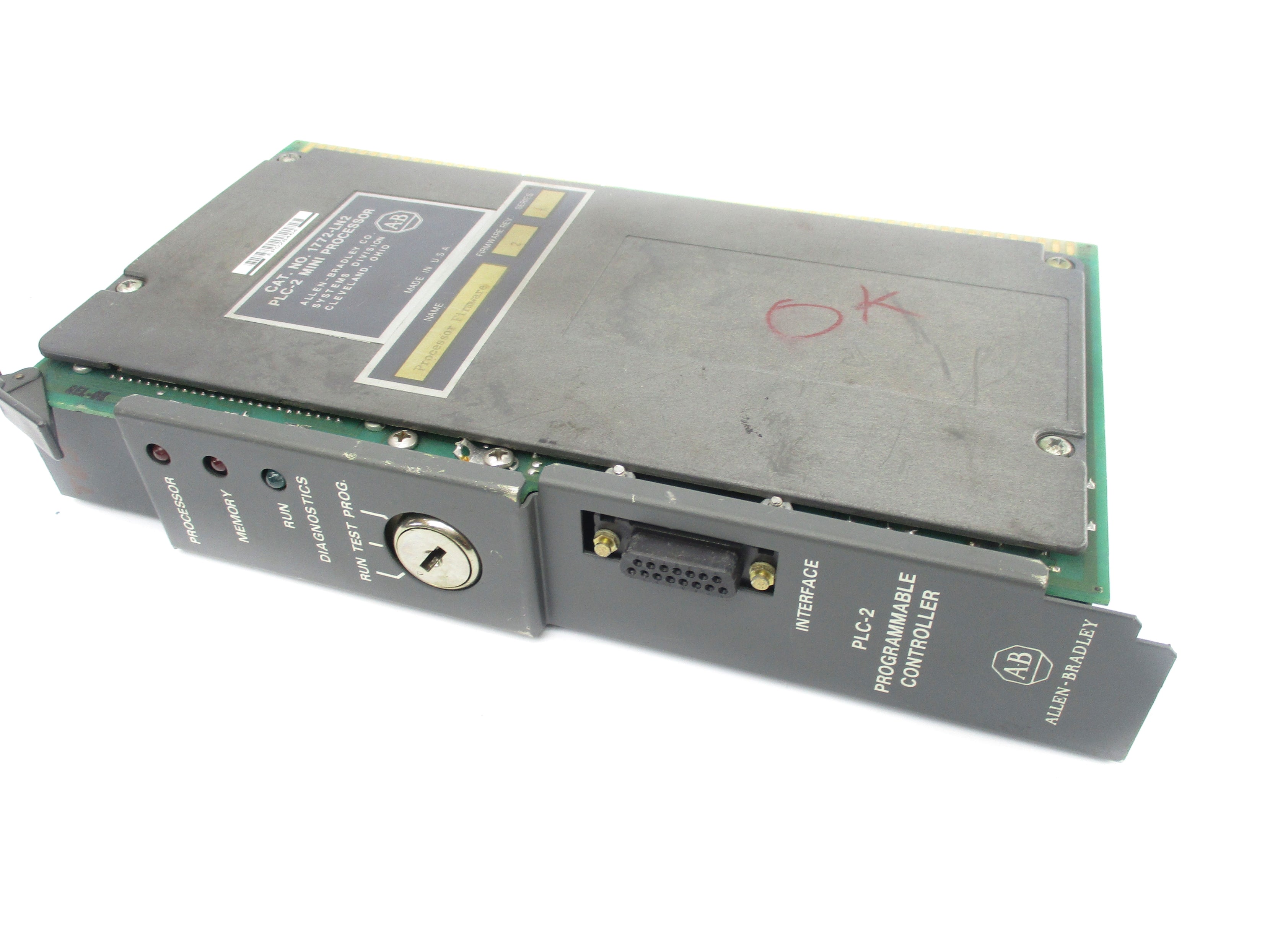 ALLEN BRADLEY 1772-LN2 SER. A F/W 2 (WITHOUT KEY) REMAN