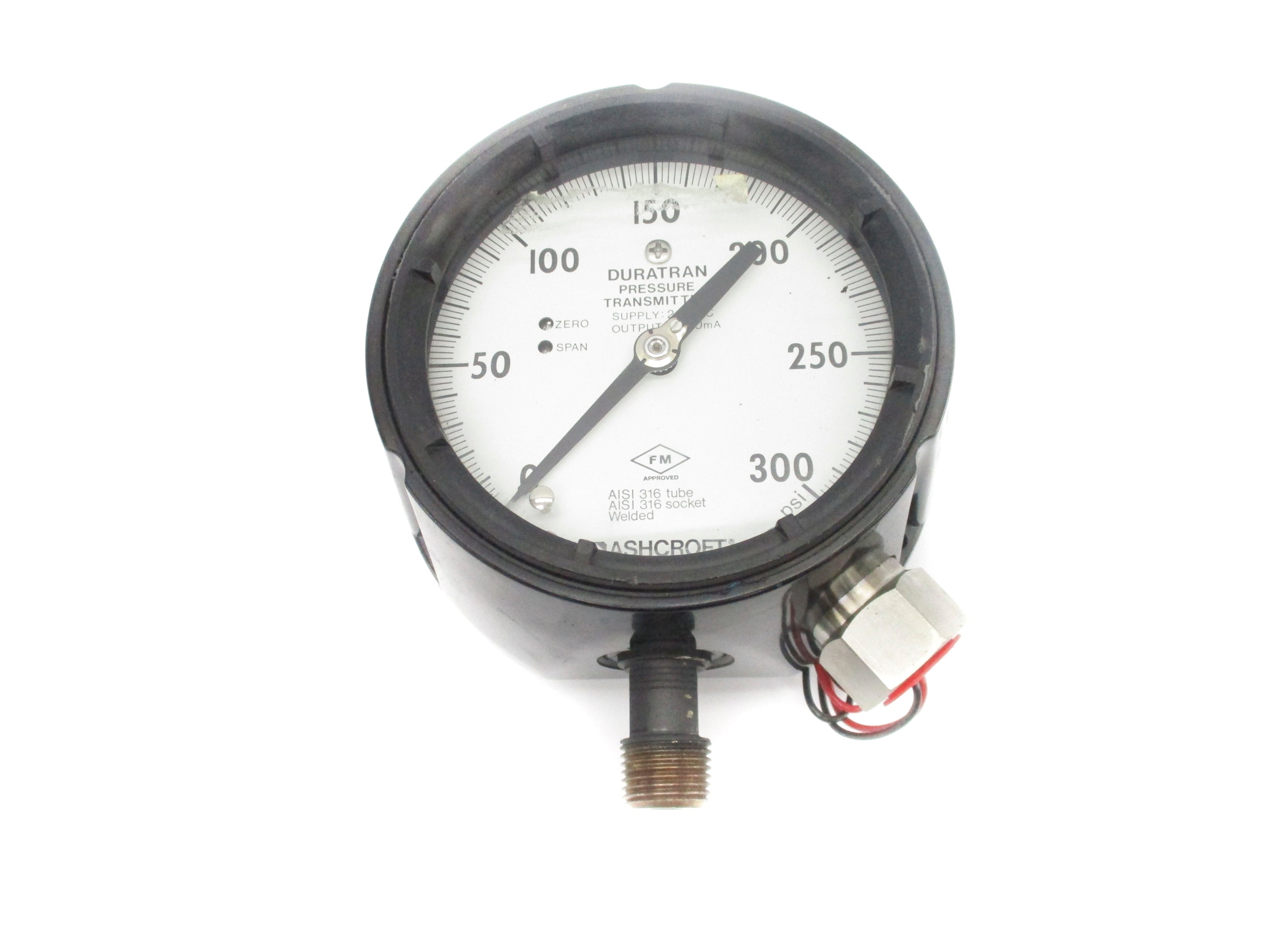 ASHCORFT 452279SSH04L025XFM 0-300PSI NSNP