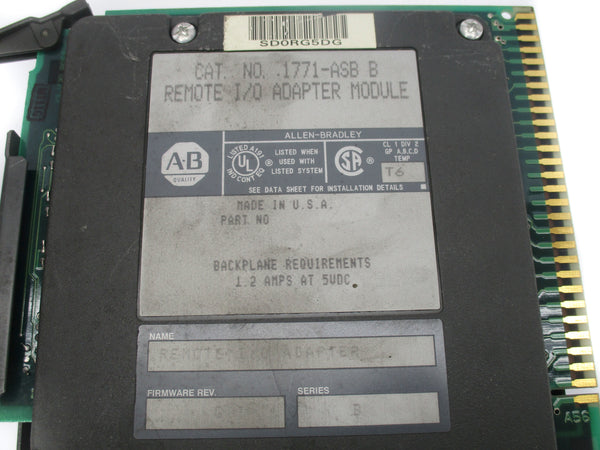 ALLEN BRADLEY 1771-ASB SER. B F/W G UNMP