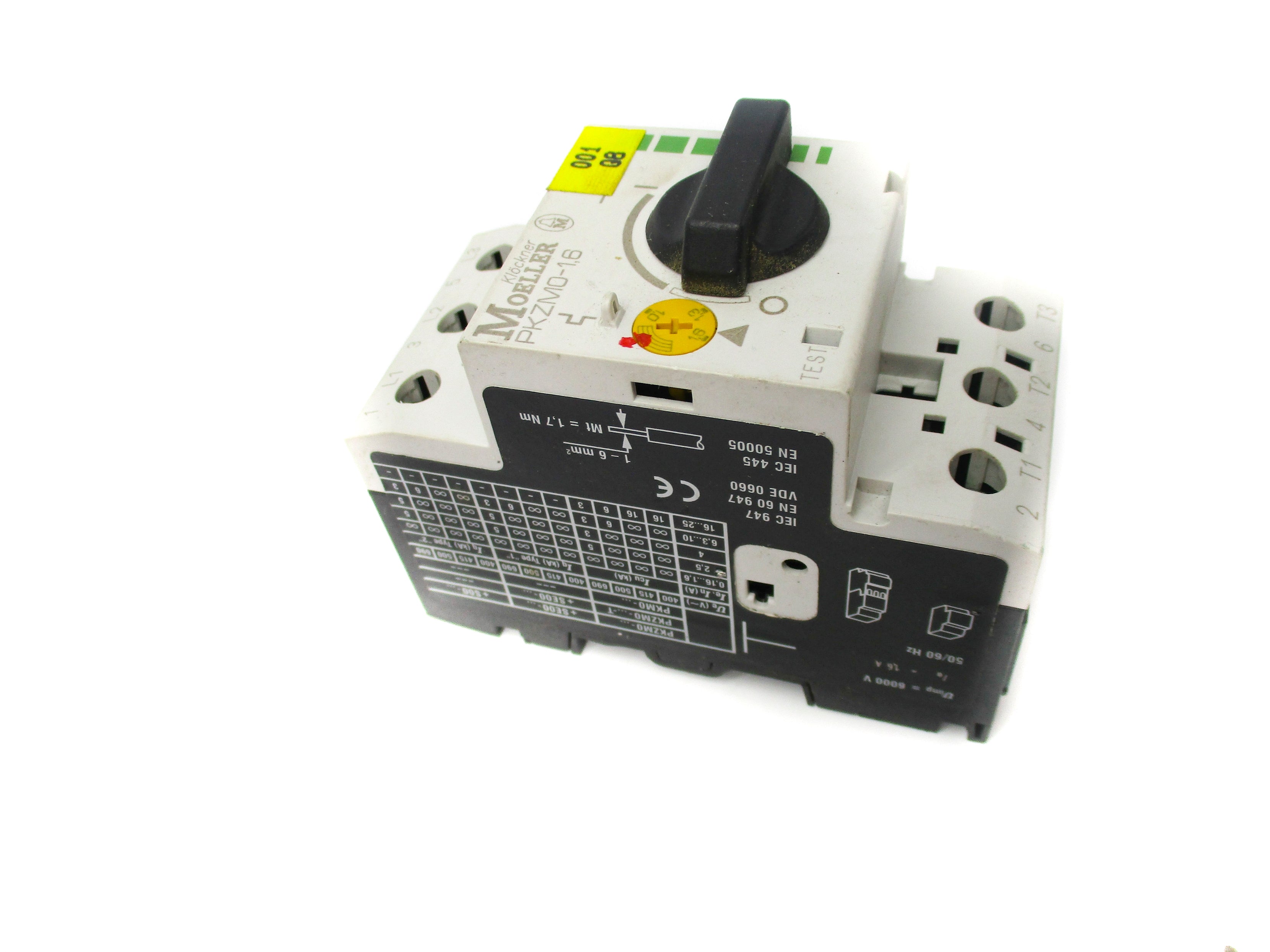 KLOCKNER MOELLER PKZM0-1.6 1.0-1.6A UNMP