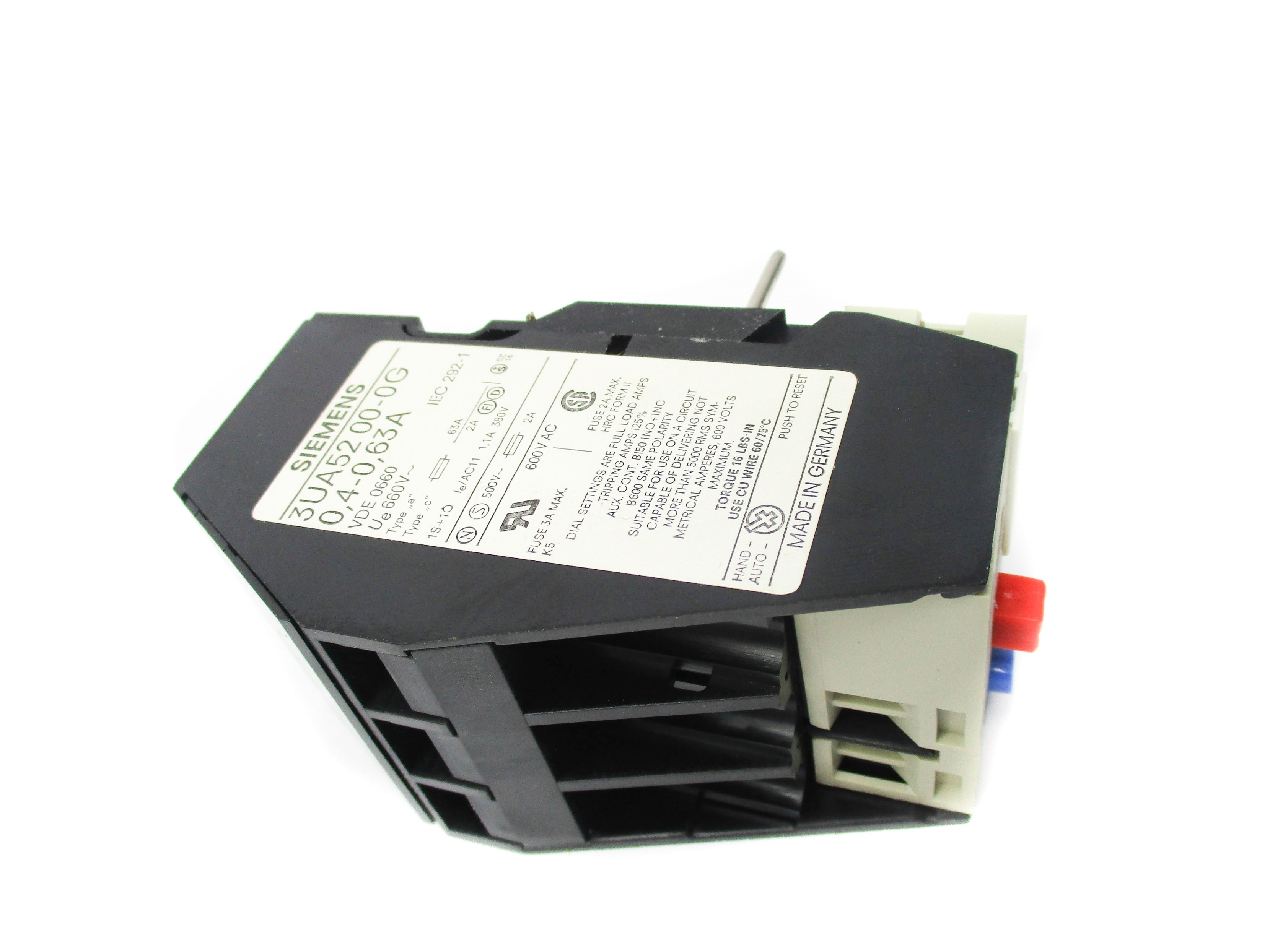 SIEMENS 3UA5200-0G 0.4-0.63A 600V NSMP