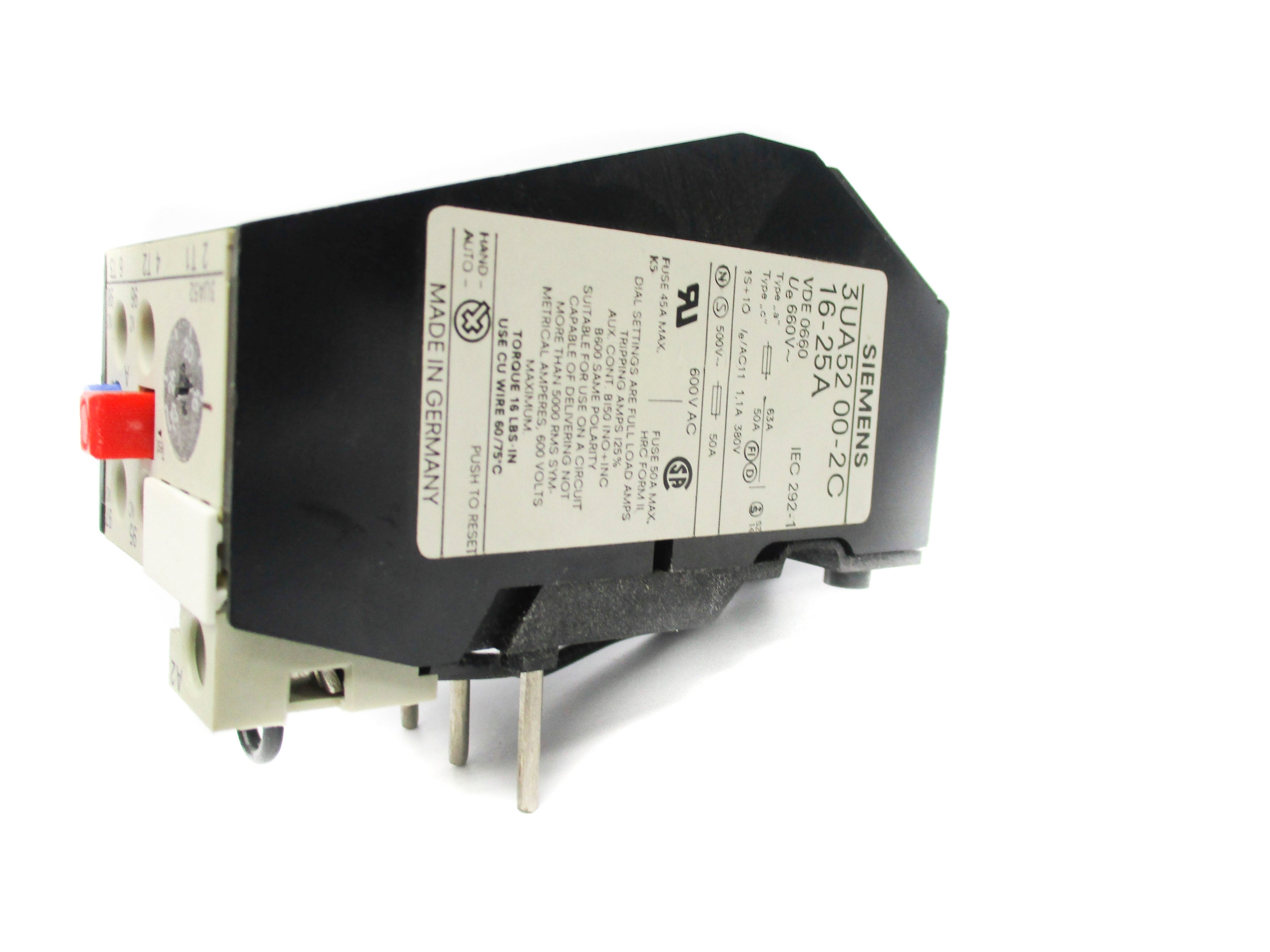 SIEMENS 3UA5200-2C 16-25A 600VAC NSMP