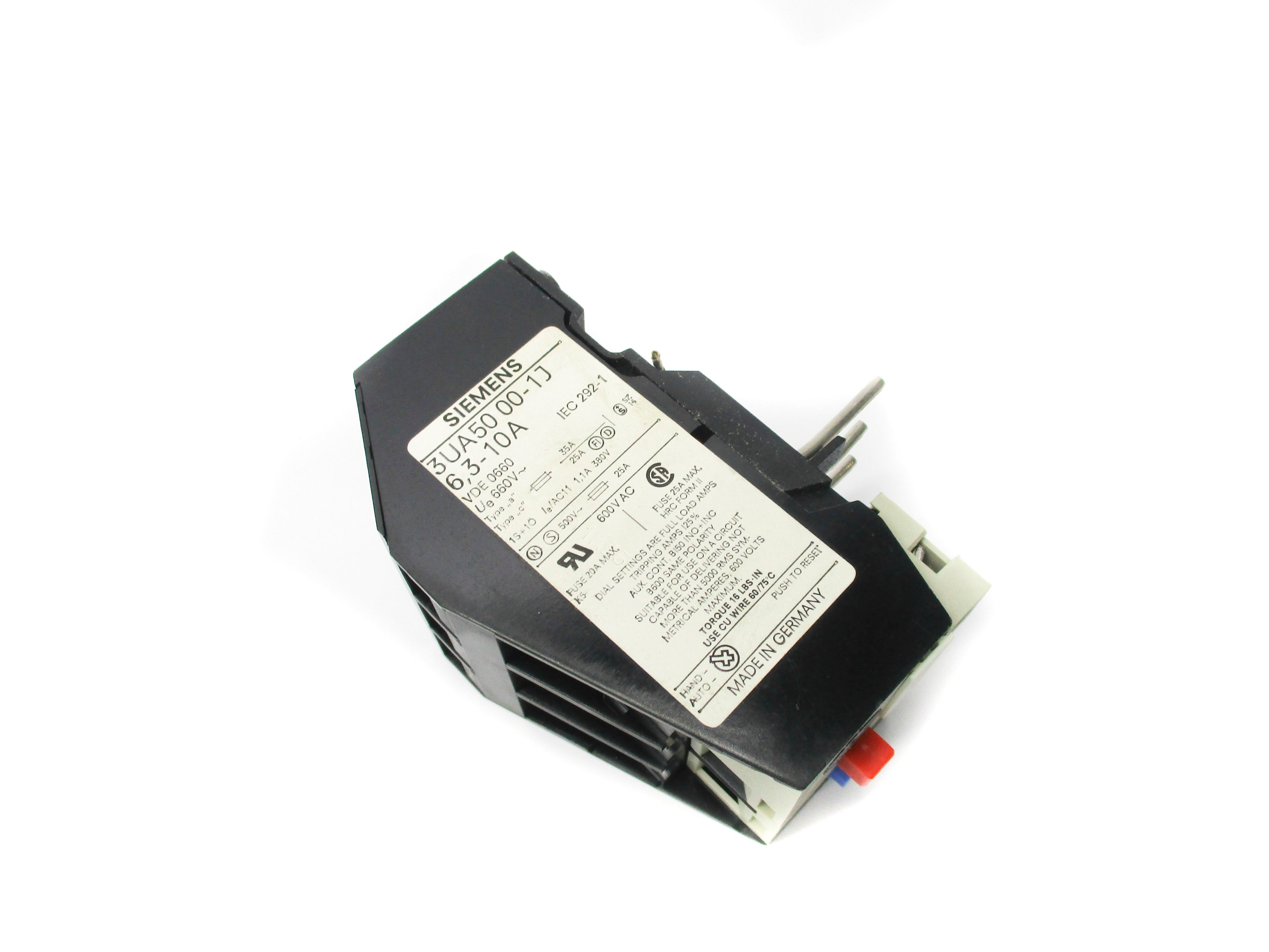 SIEMENS 3UA5000-1J 6.3-10A 600VAC NSMP