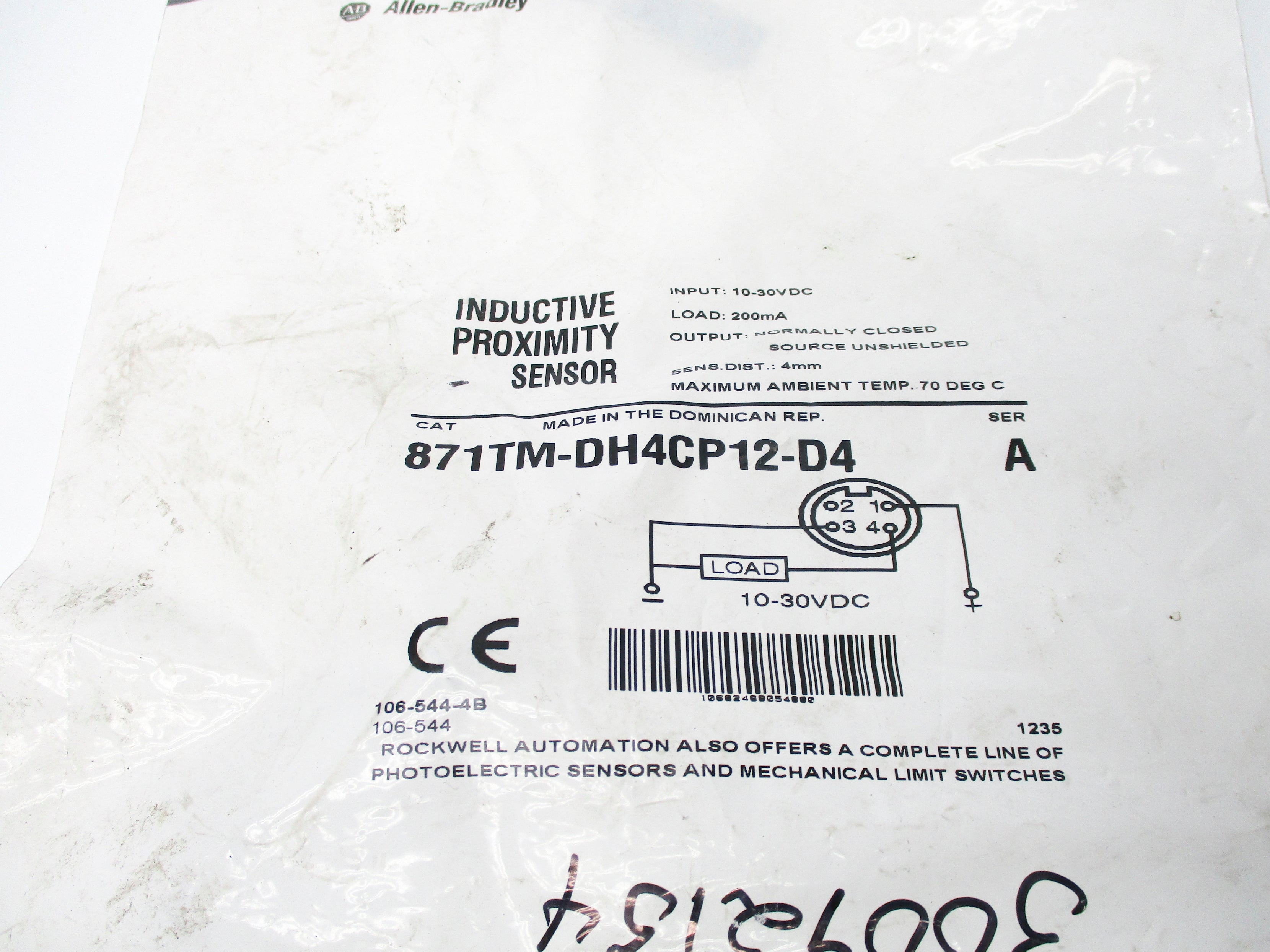 ALLEN BRADLEY 871TM-DH4CP12-D4 SER. A NSMP