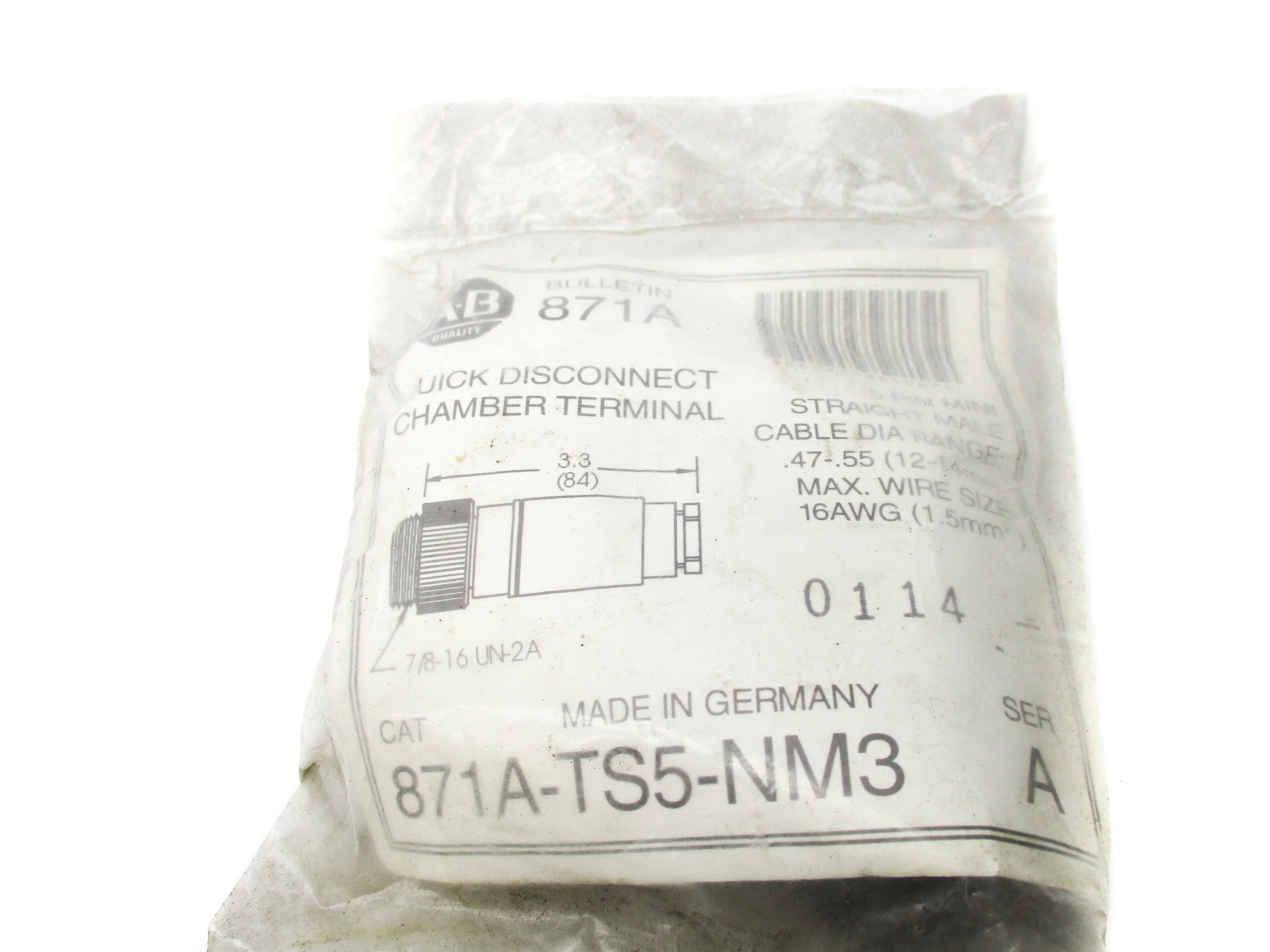 ALLEN BRADLEY 871A-TS5-NM3 SER.A NSMP