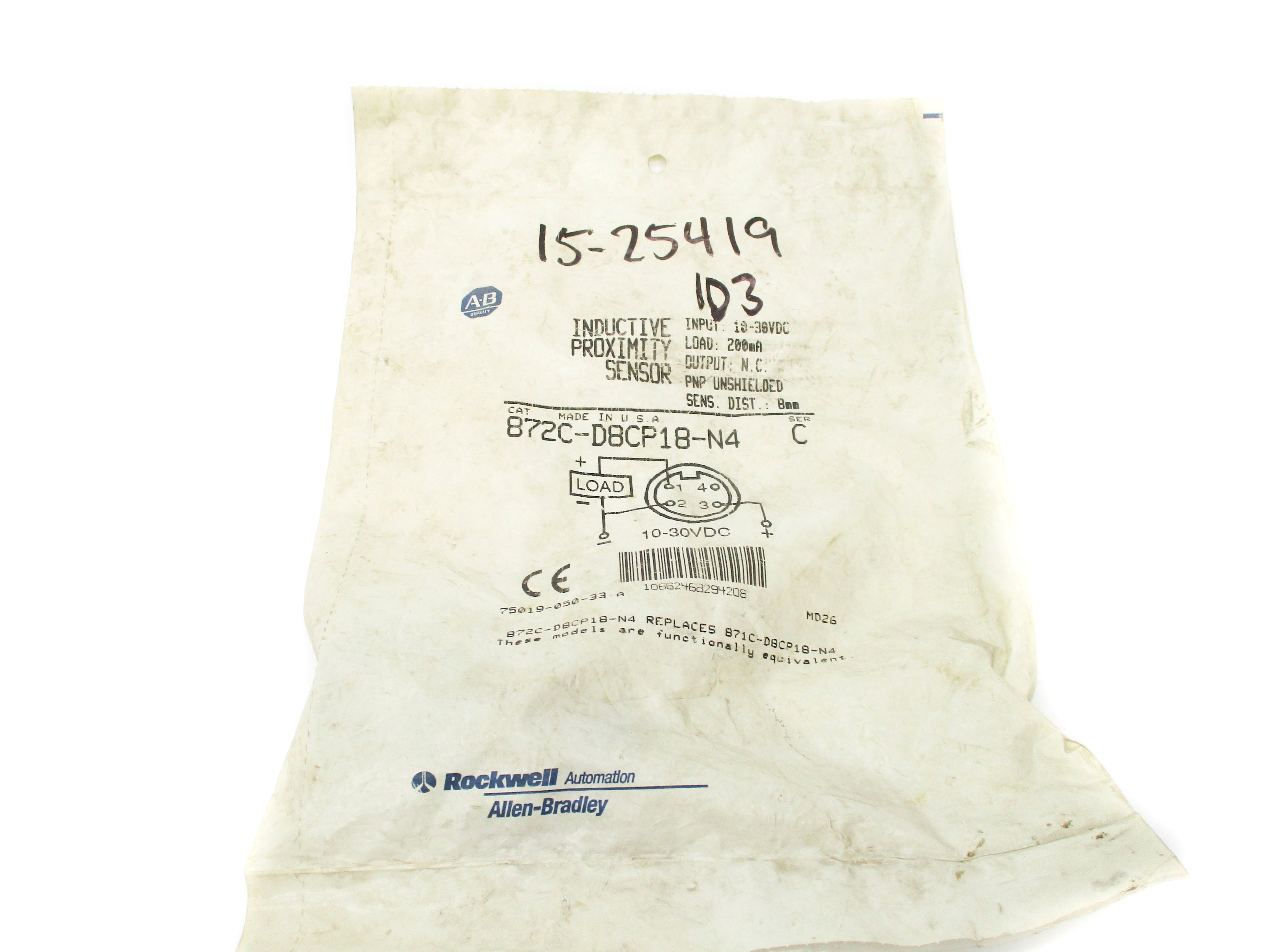 ALLEN BRADLEY 872C-D8CP18-N4 SER. C NSMP