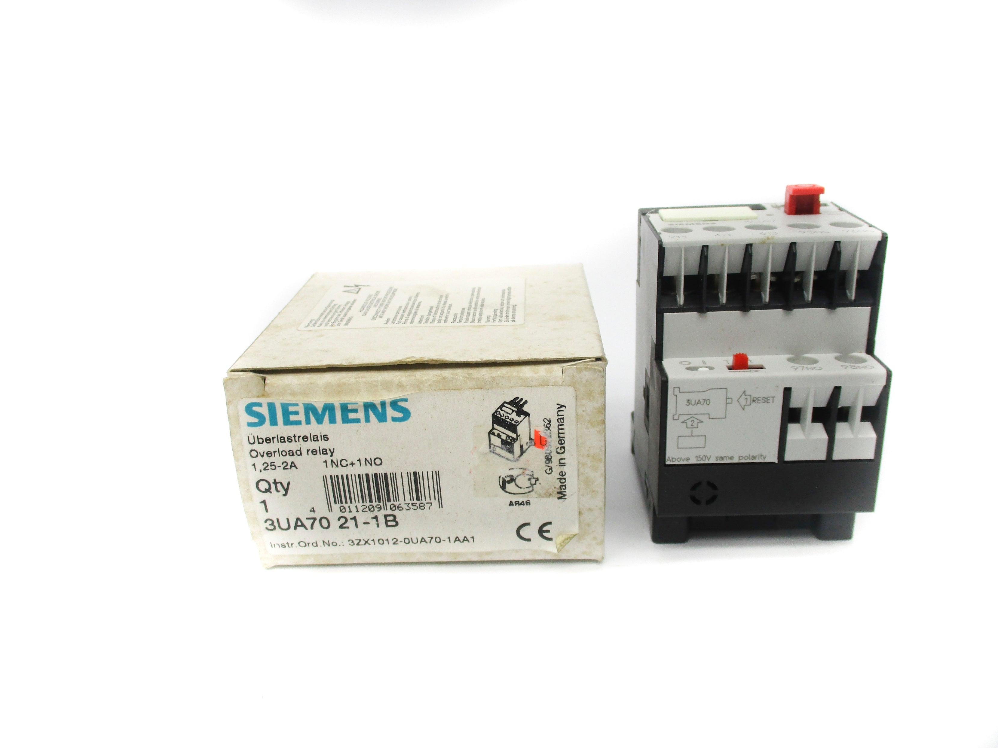 SIEMENS 3UA7021-1B 1.25-2A 600VAC NSMP