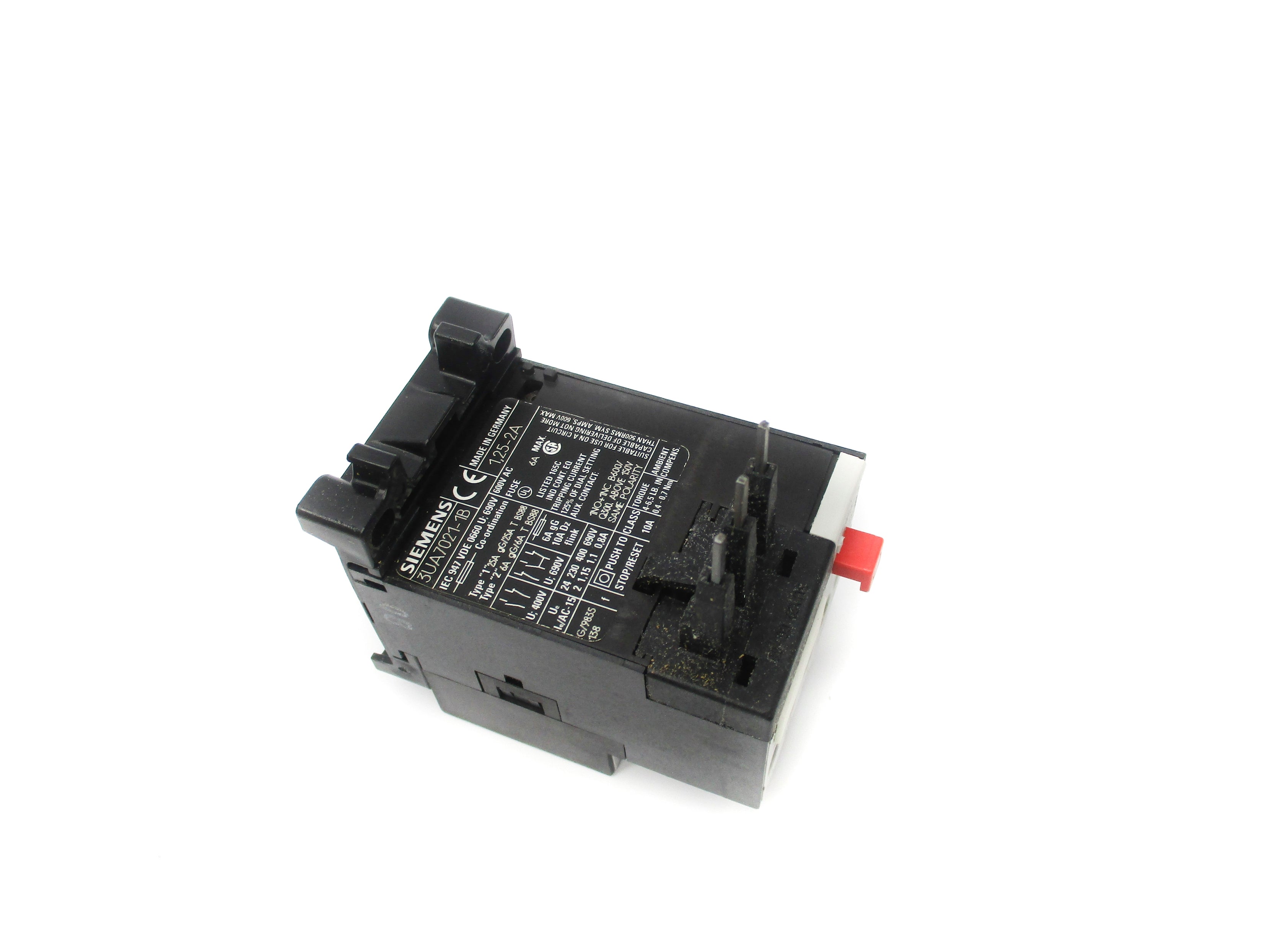 SIEMENS 3UA7021-1B 1.25-2A 600VAC NSMP