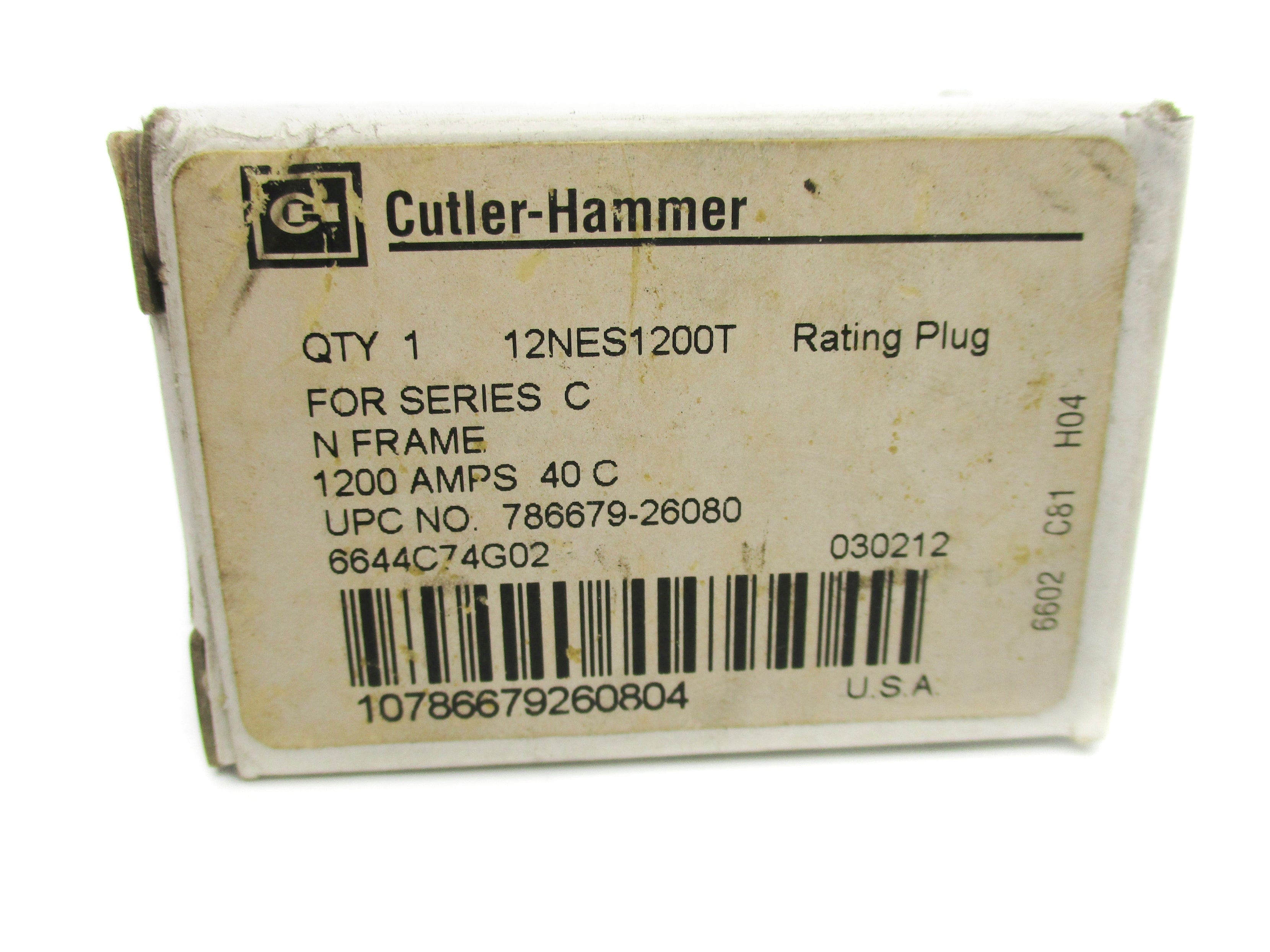 CUTLER HAMMER 12NES1200T SER. C NSMP