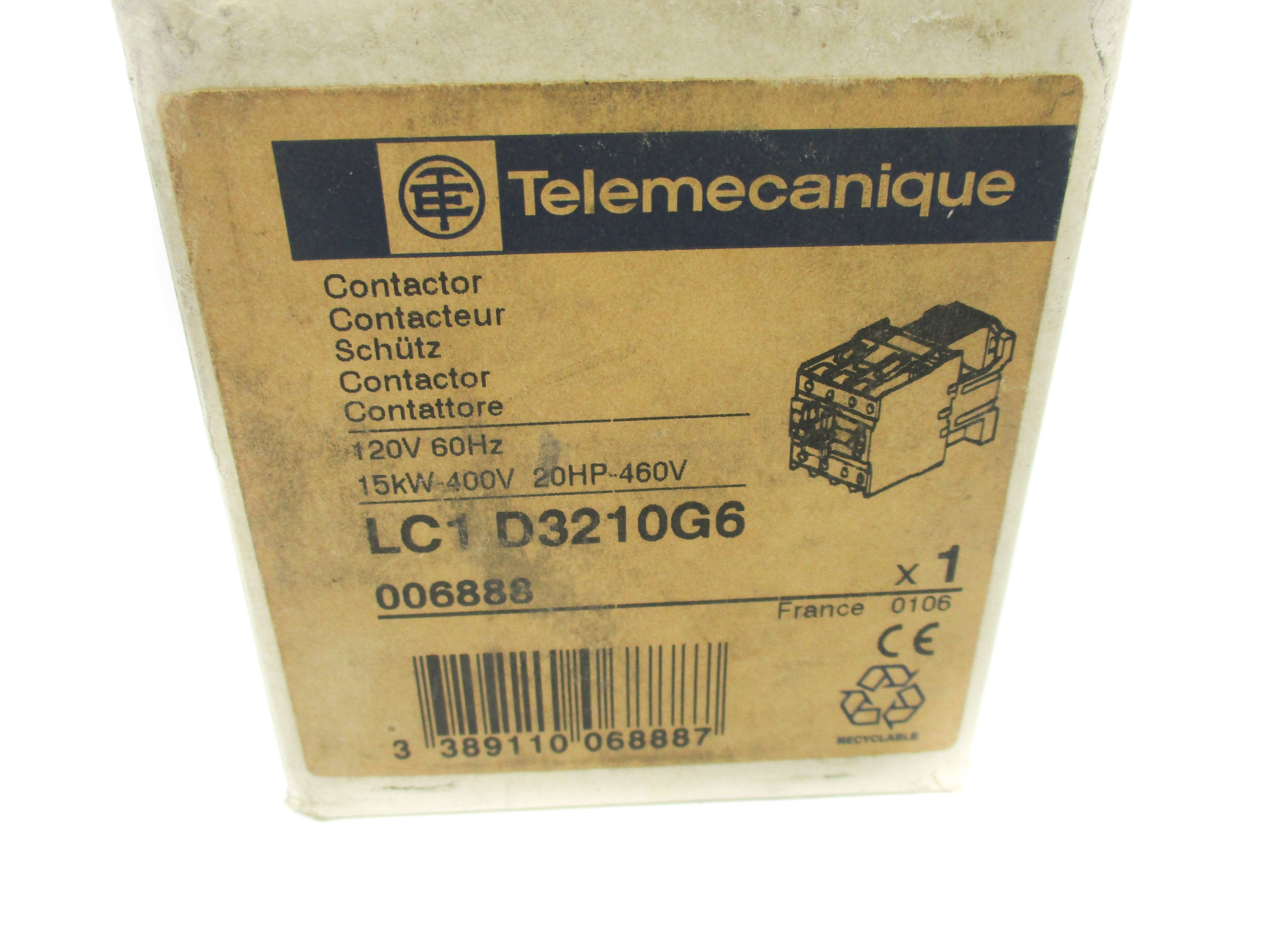 TELEMECANIQUE LC1D3210G6 120V NSFS
