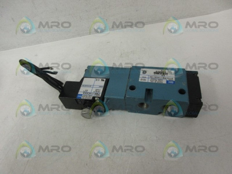 MAC 811C-PM-114CA-152 W/ PME-114CAAA SOLENOID VALVE *USED*