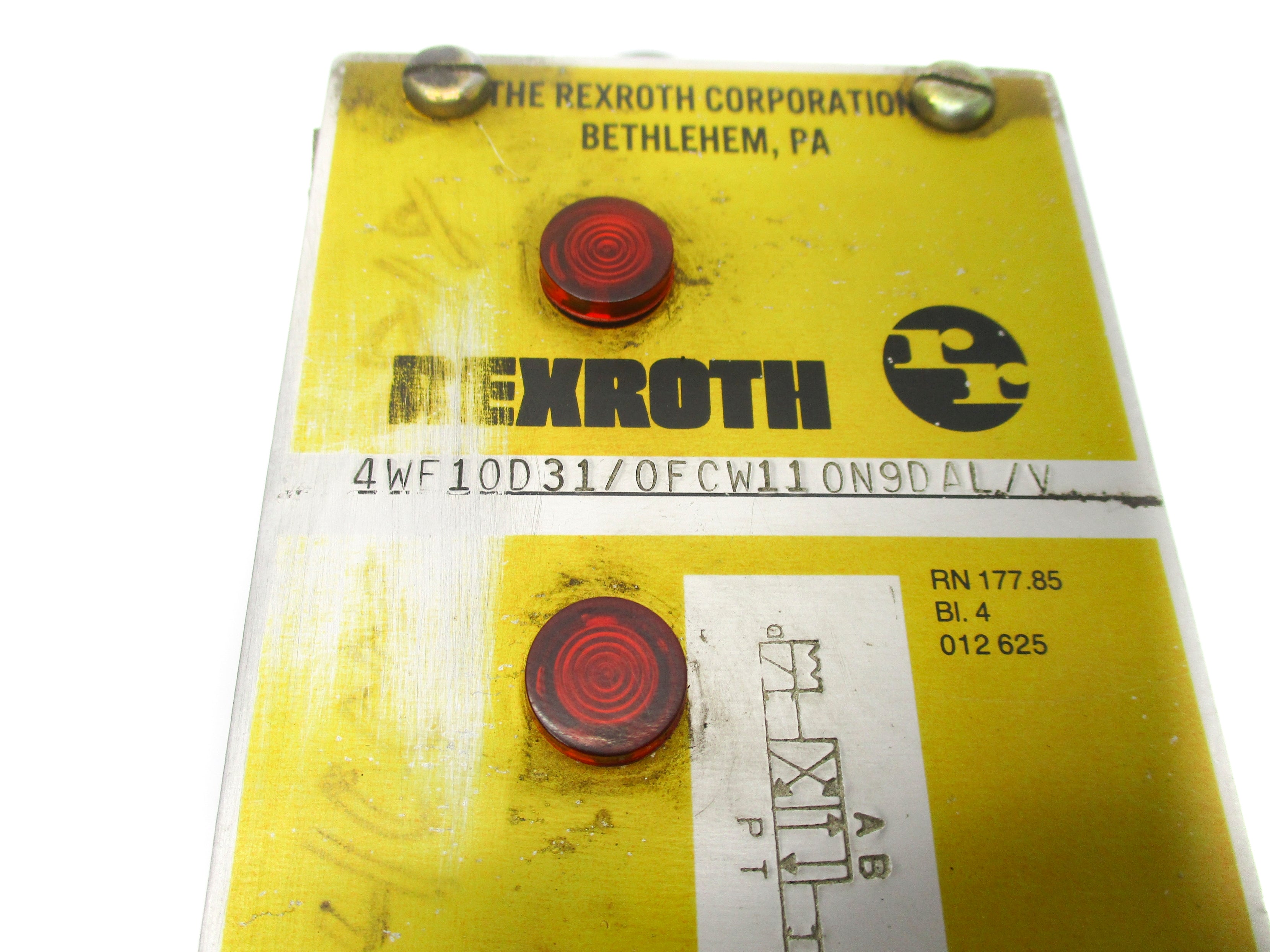 REXROTH 4WF10D31/0FCW110N9DAL/V NSNP