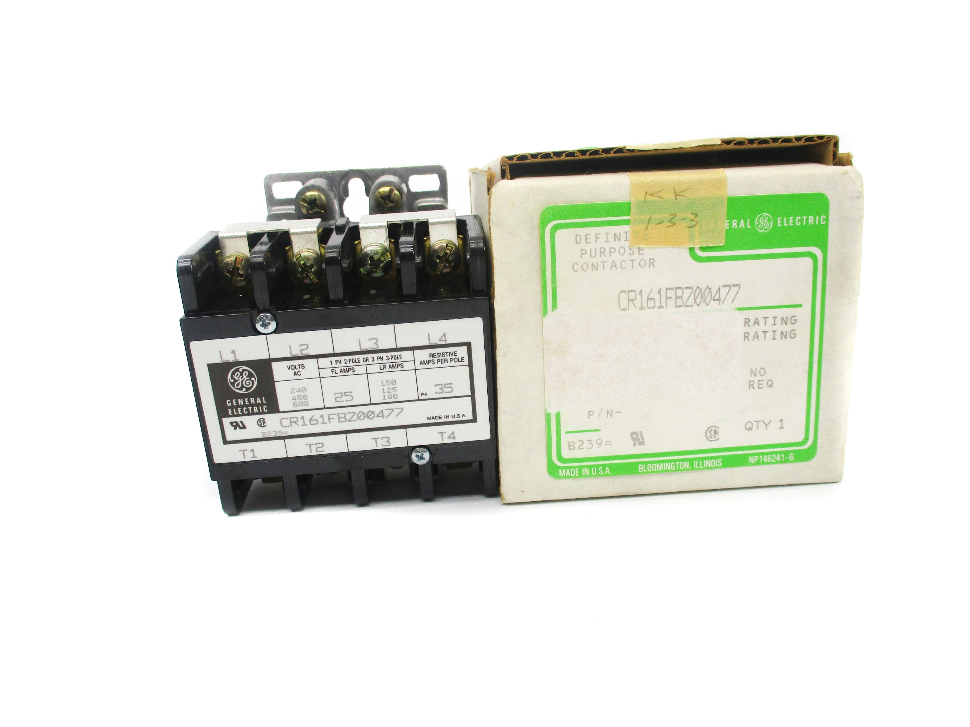 GENERAL ELECTRIC CR161FBZ00477 125VDC NSMP