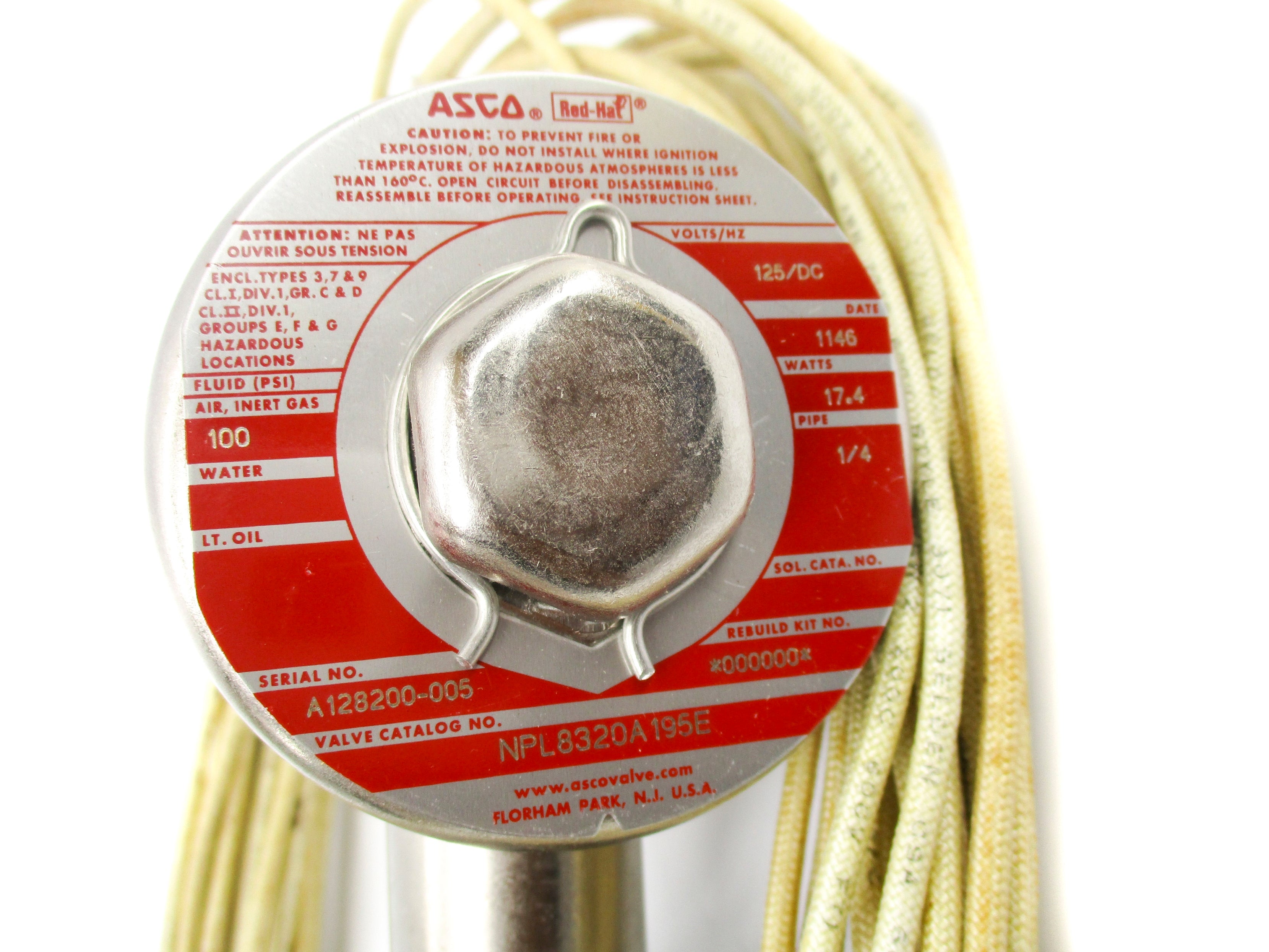 ASCO NPL8320A195E 100PSI 125VDC NSNP