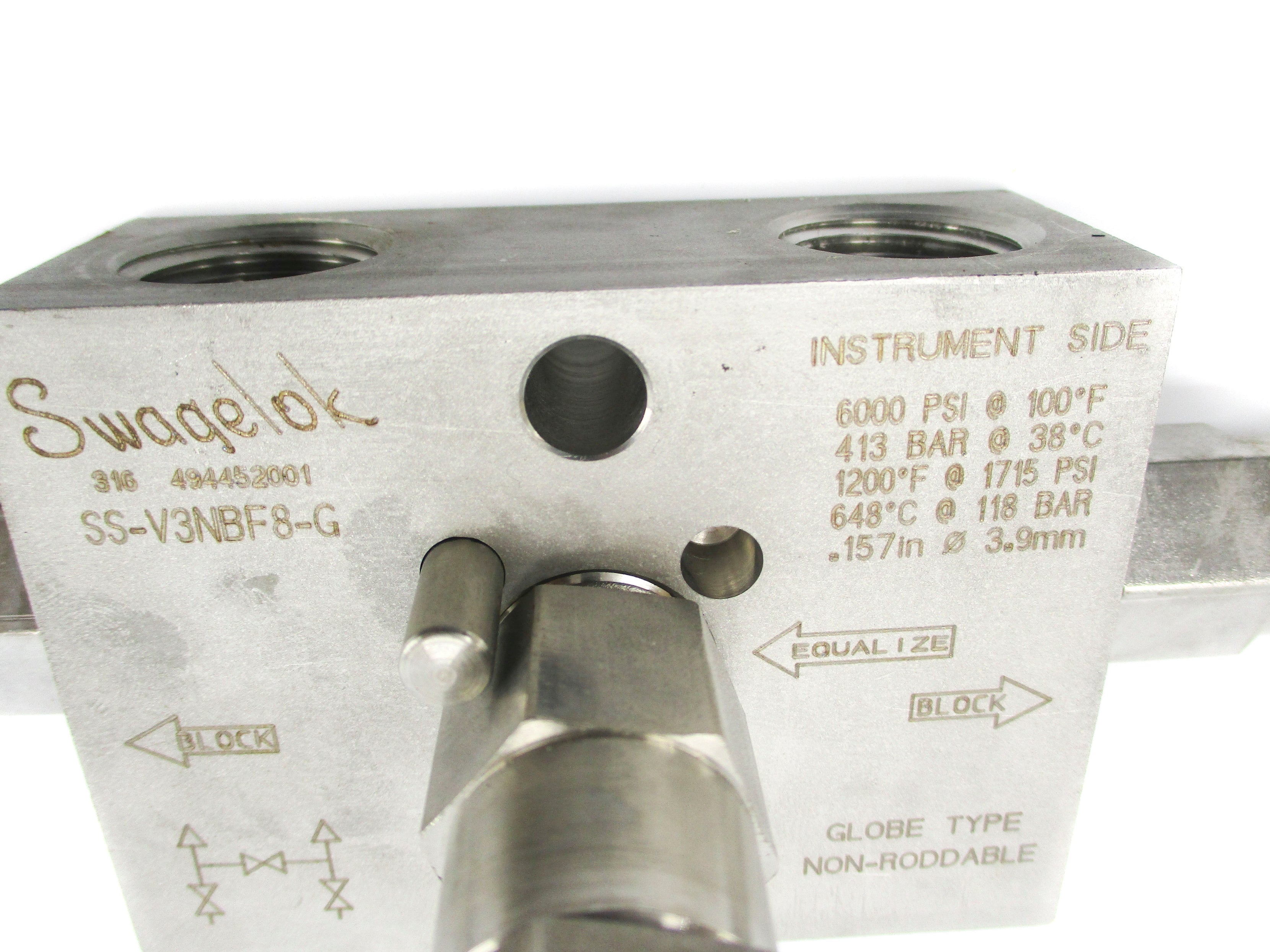 SWAGELOK SS-V3NBF8-G NSNP