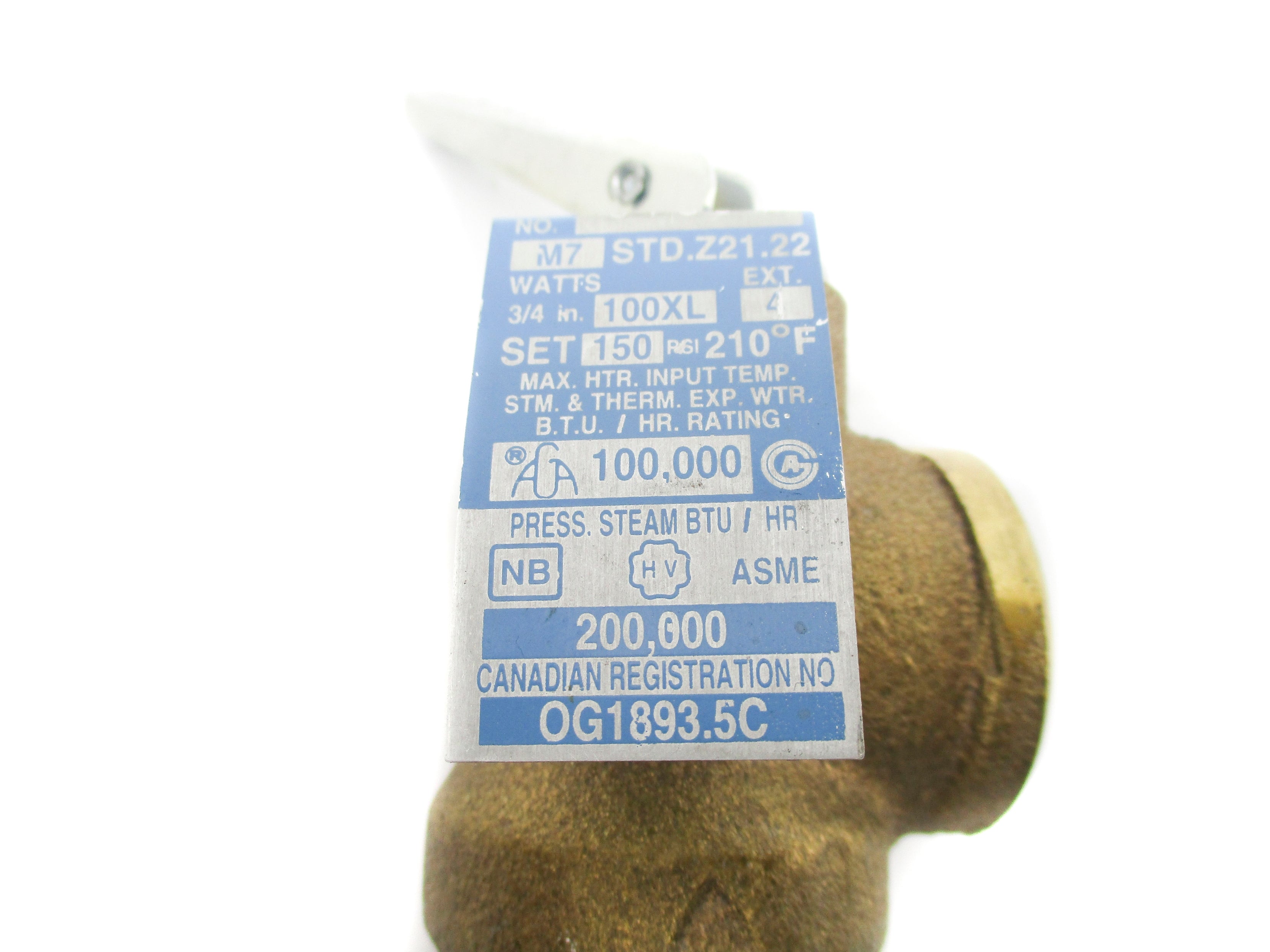 WATTS M7STD.Z21.22 NSNP