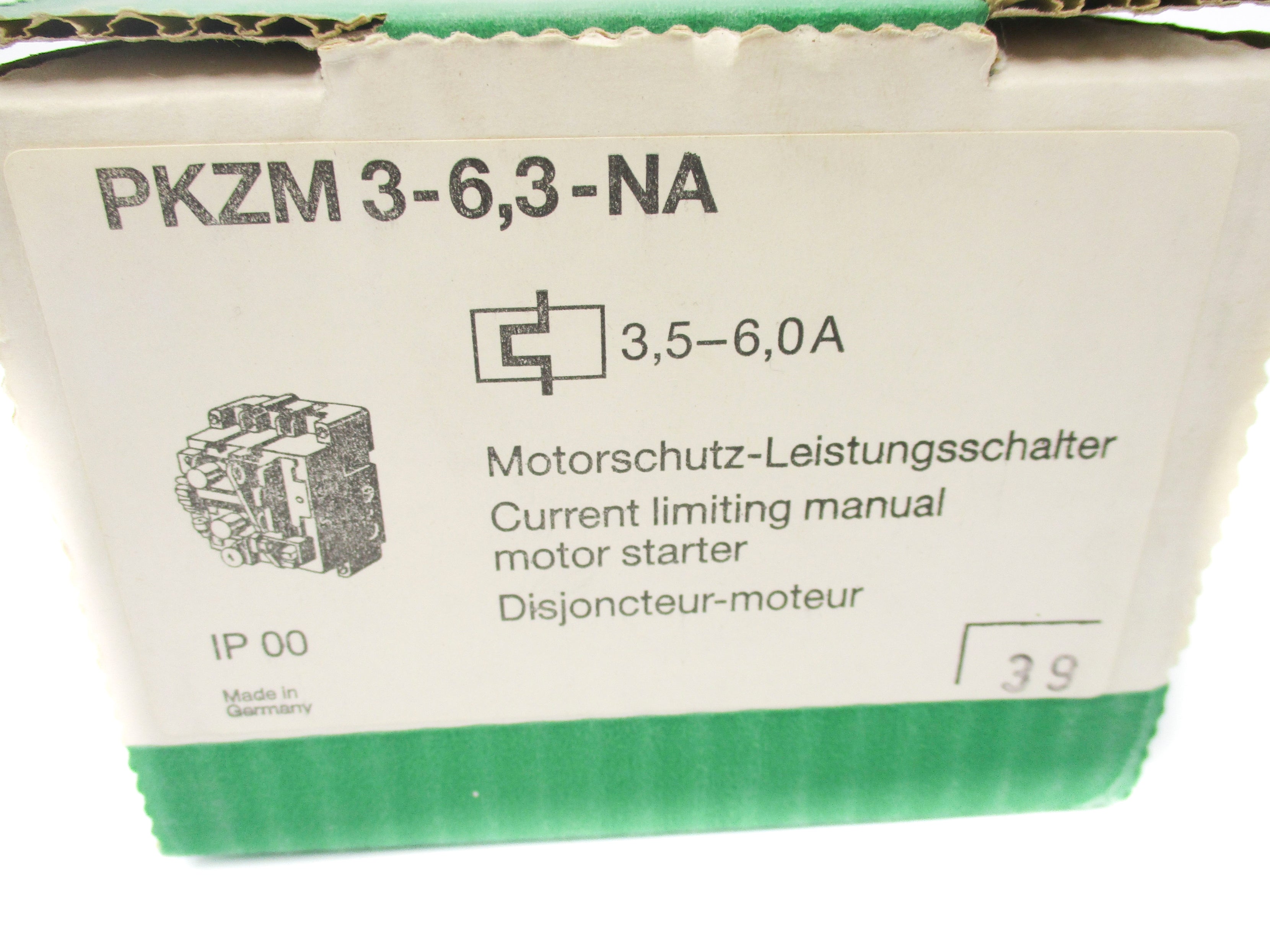 KLOCKNER MOELLER PKZM3-6.3-NA 3.5-6.0A 600VAC NSMP