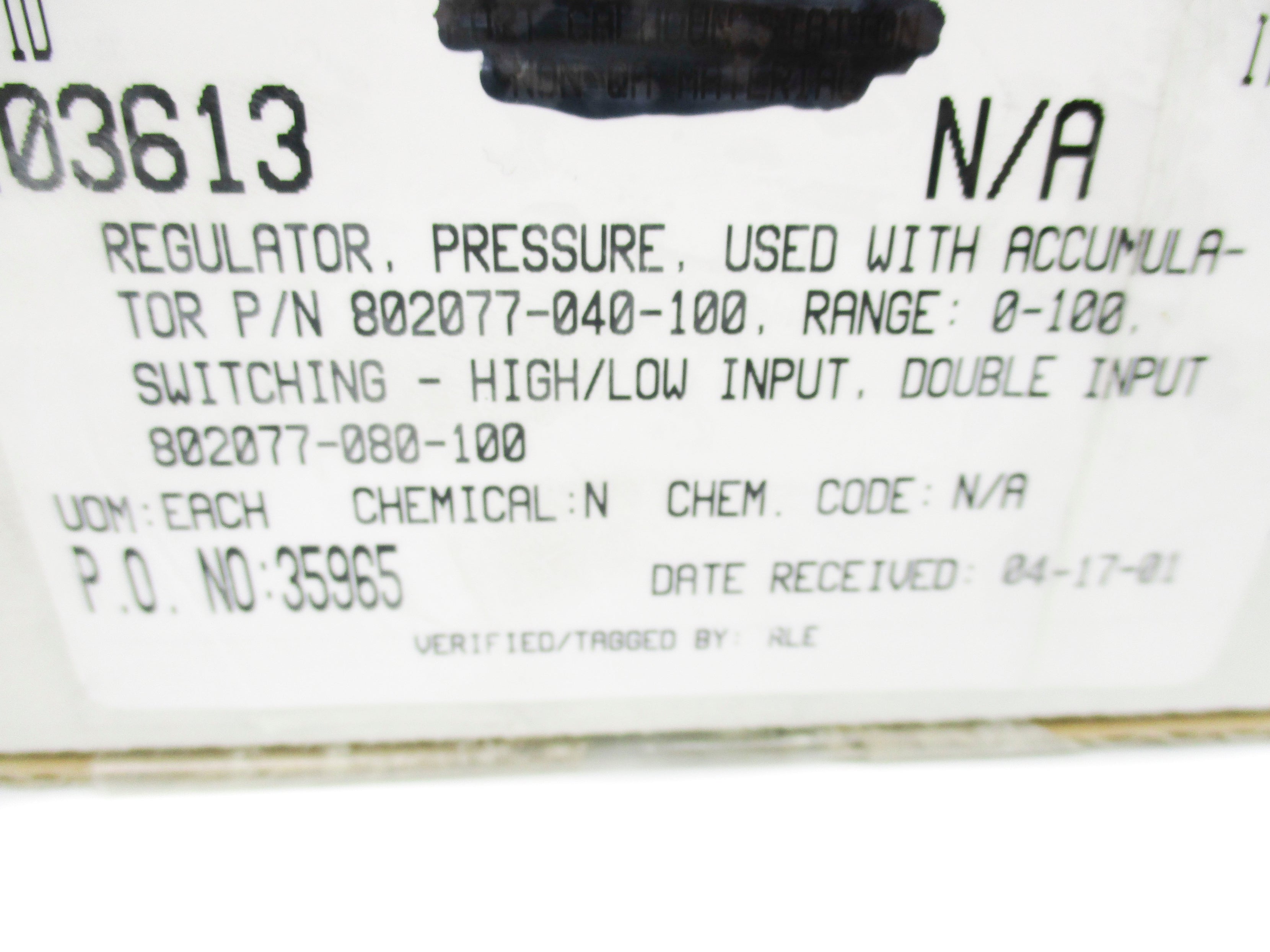 INGERSOLL RAND 802077-040-100 0-100 NSMP