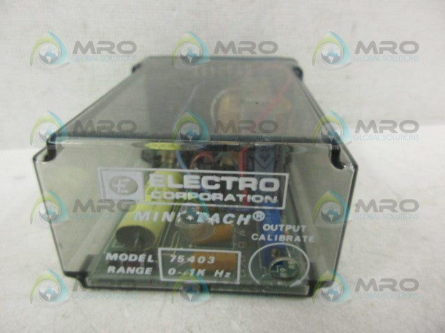ELECTRO 75403 0-1K HZ MINI TACH MODEL *NEW NO BOX*