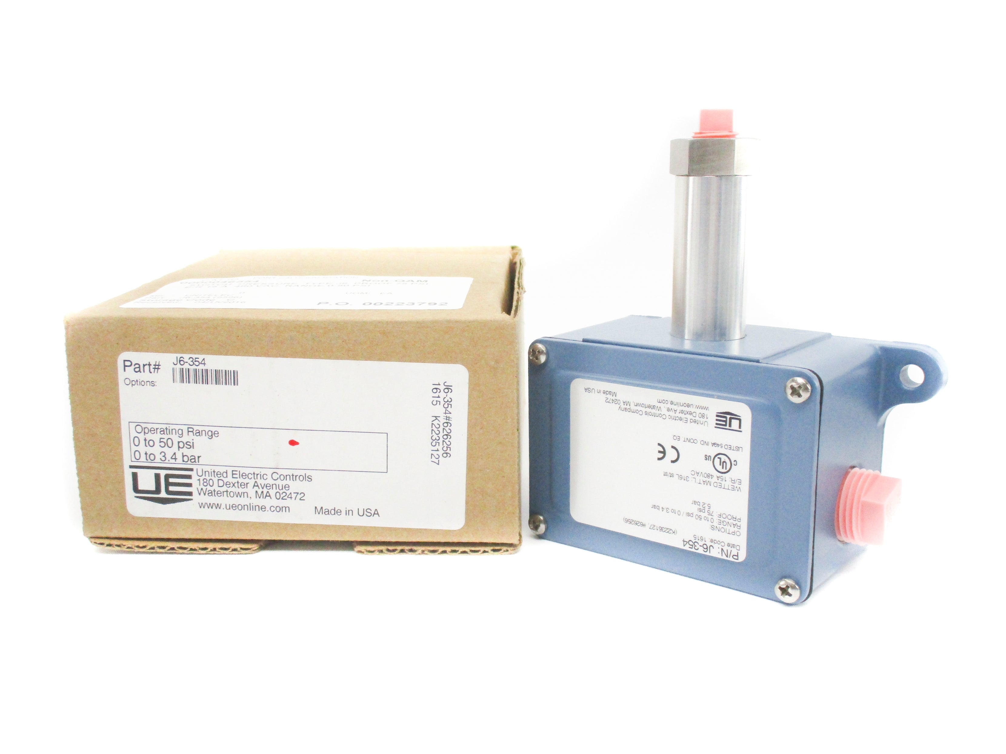 UNITED ELECTRIC J6-354 0-50PSI NSMP
