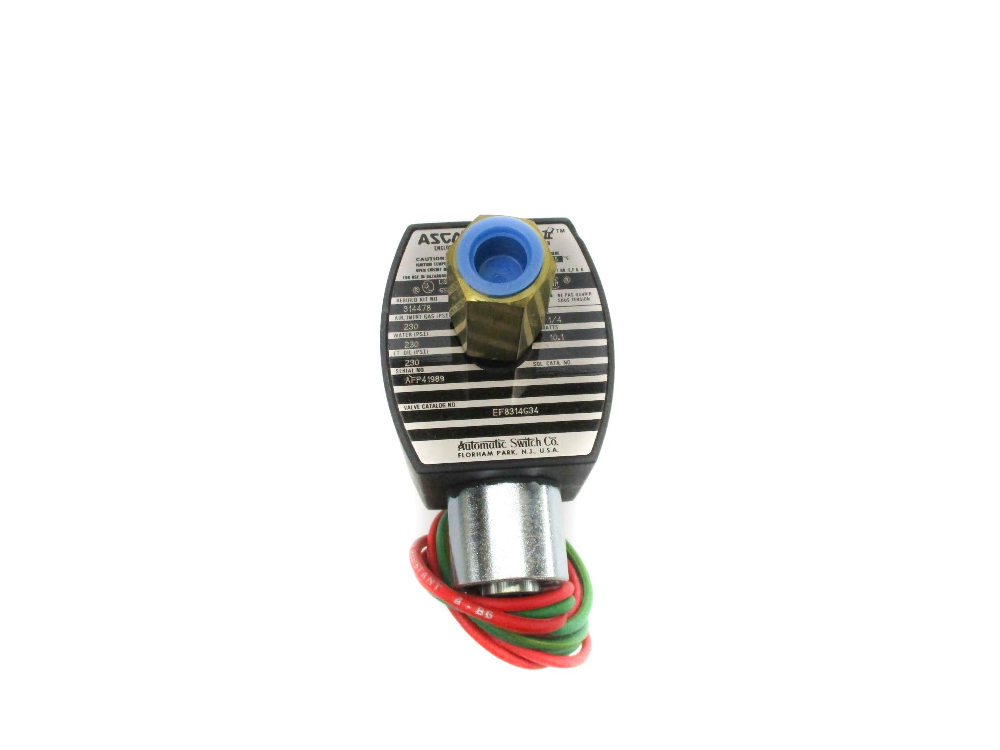 ASCO EF8314G34 110/120V 230PSI NSMP