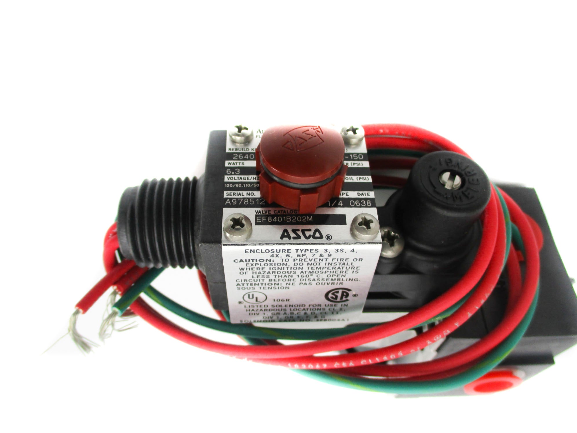 ASCO EF8401B202M 120/60 110/50 NSMP
