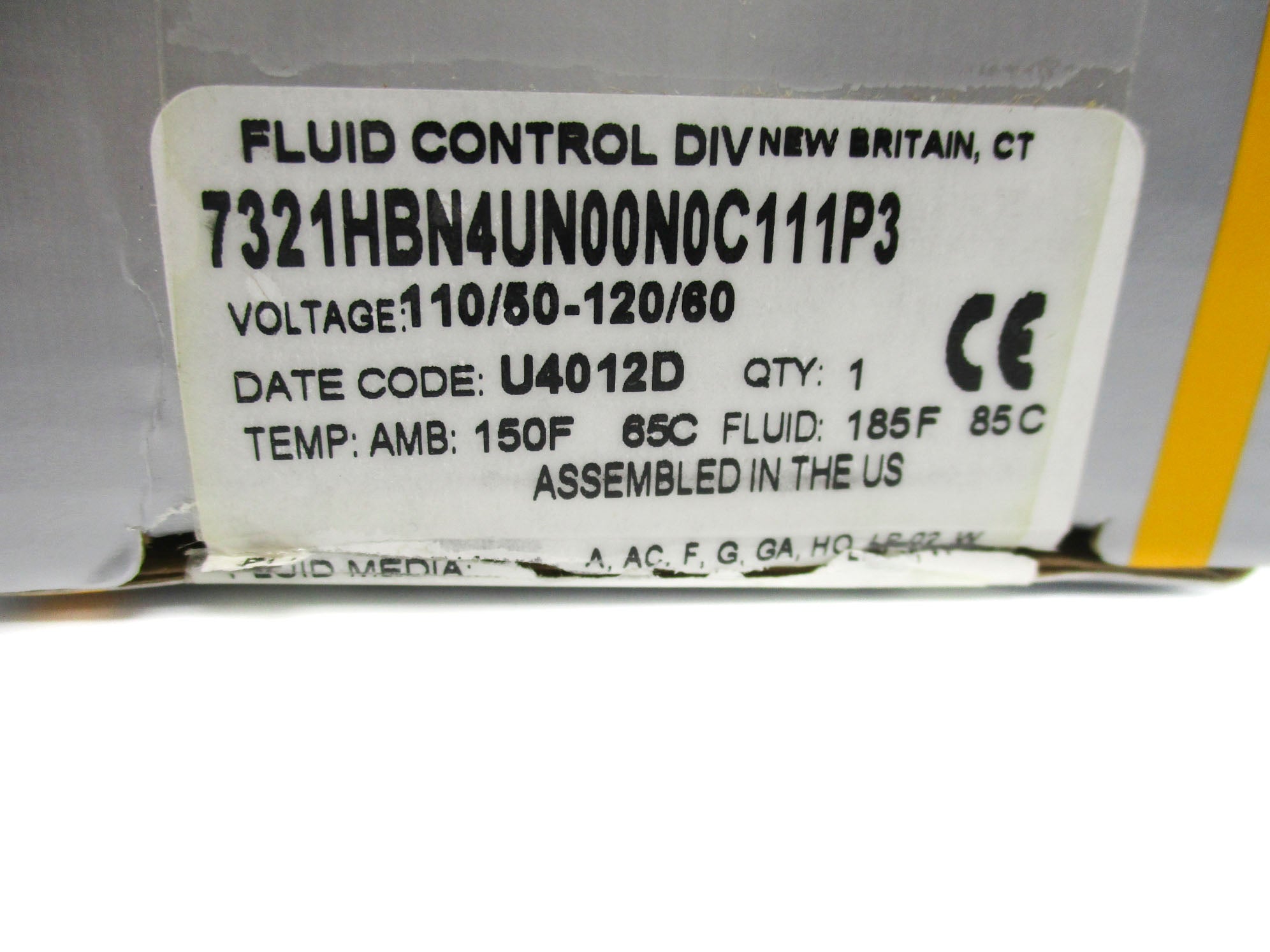 PARKER 7321HBN4UN00N0C111P3 110/120V 5-600PSI NSMP