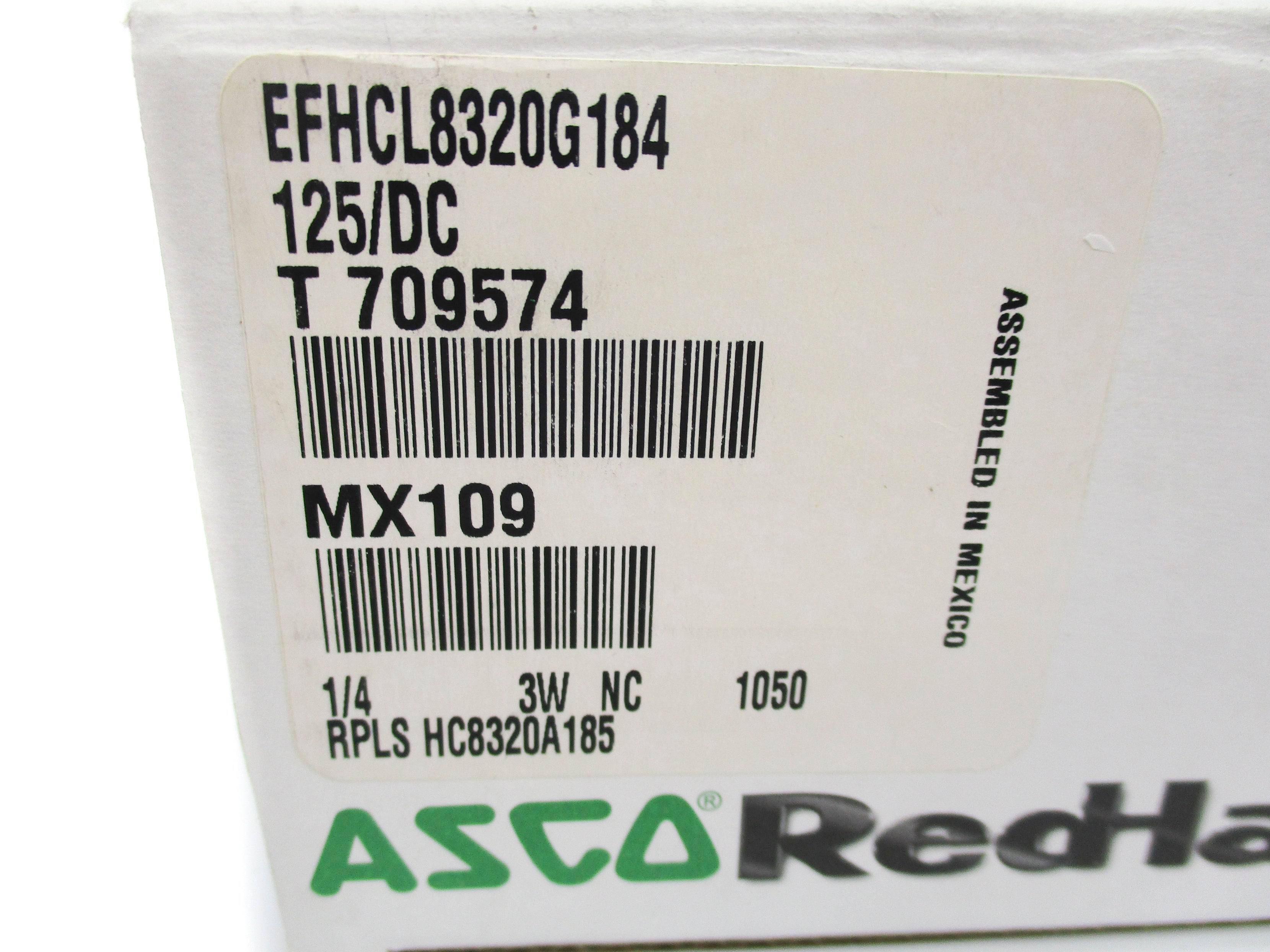 ASCO EFHCL8320G184 125VDC 115PSI NSMP