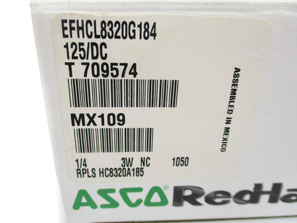 ASCO EFHCL8320G184 125VDC 115PSI NSMP