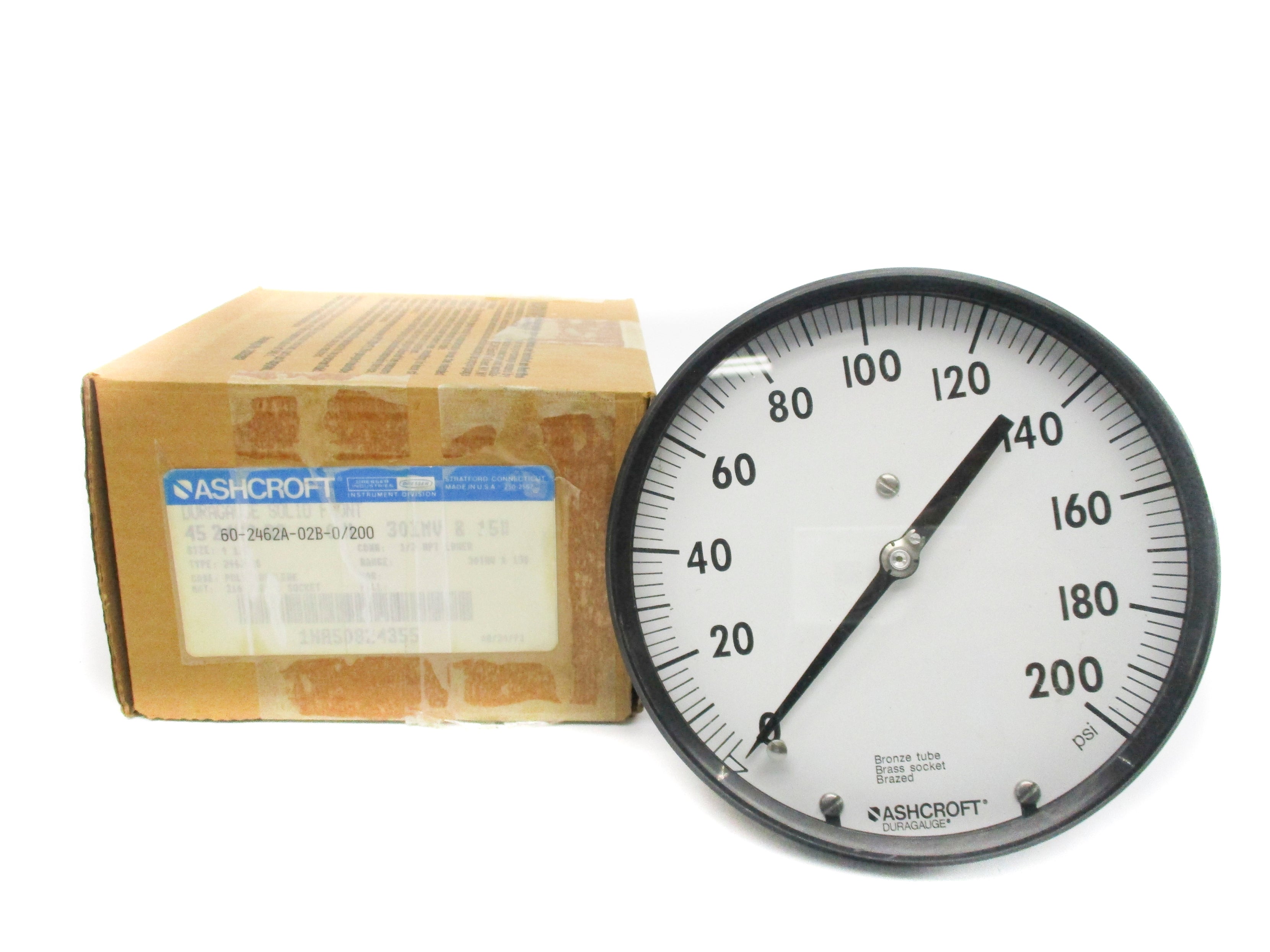 ASHCROFT 60-2462A-02B-0/200 0-200PSI NSMP