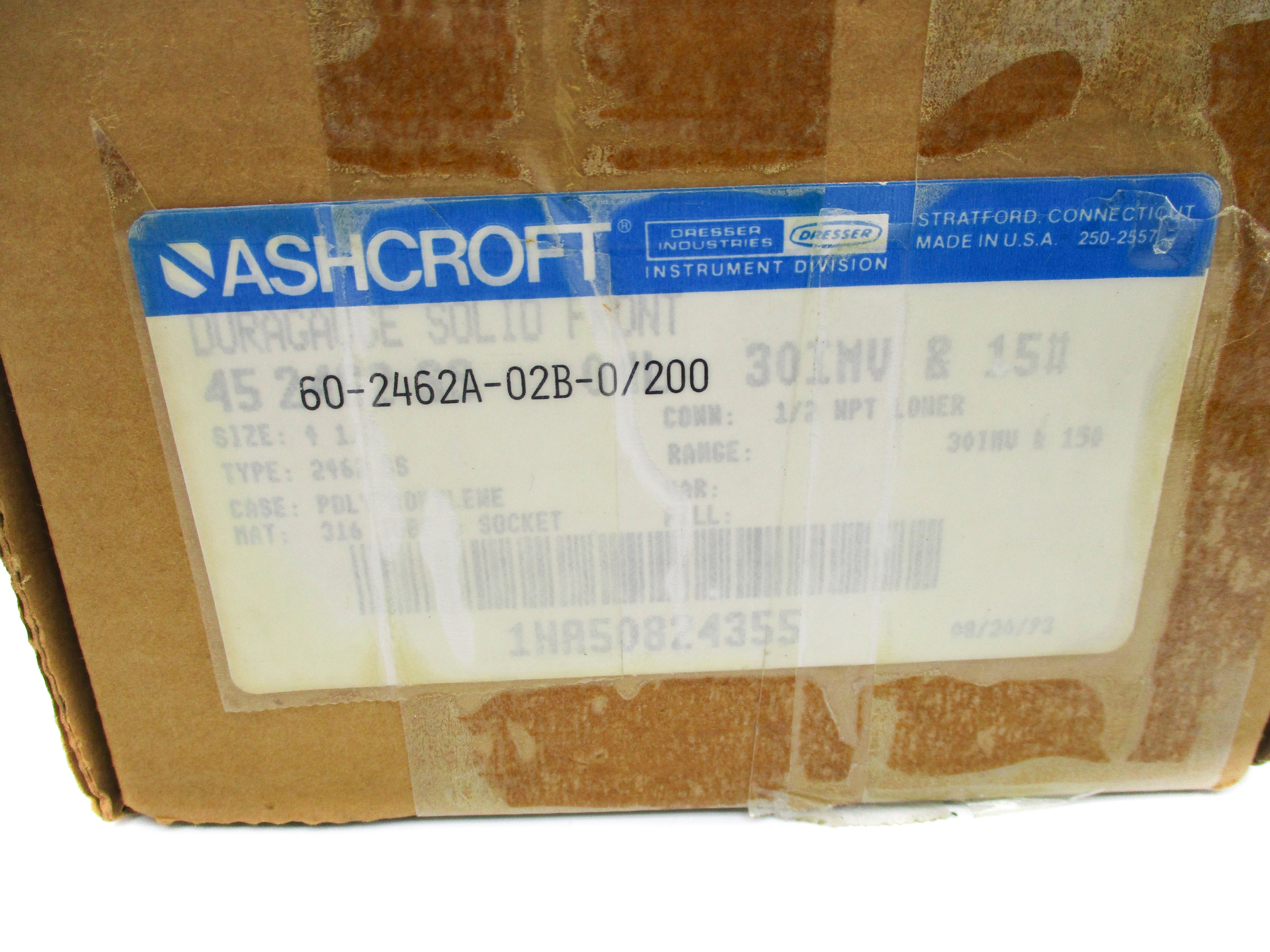 ASHCROFT 60-2462A-02B-0/200 0-200PSI NSMP