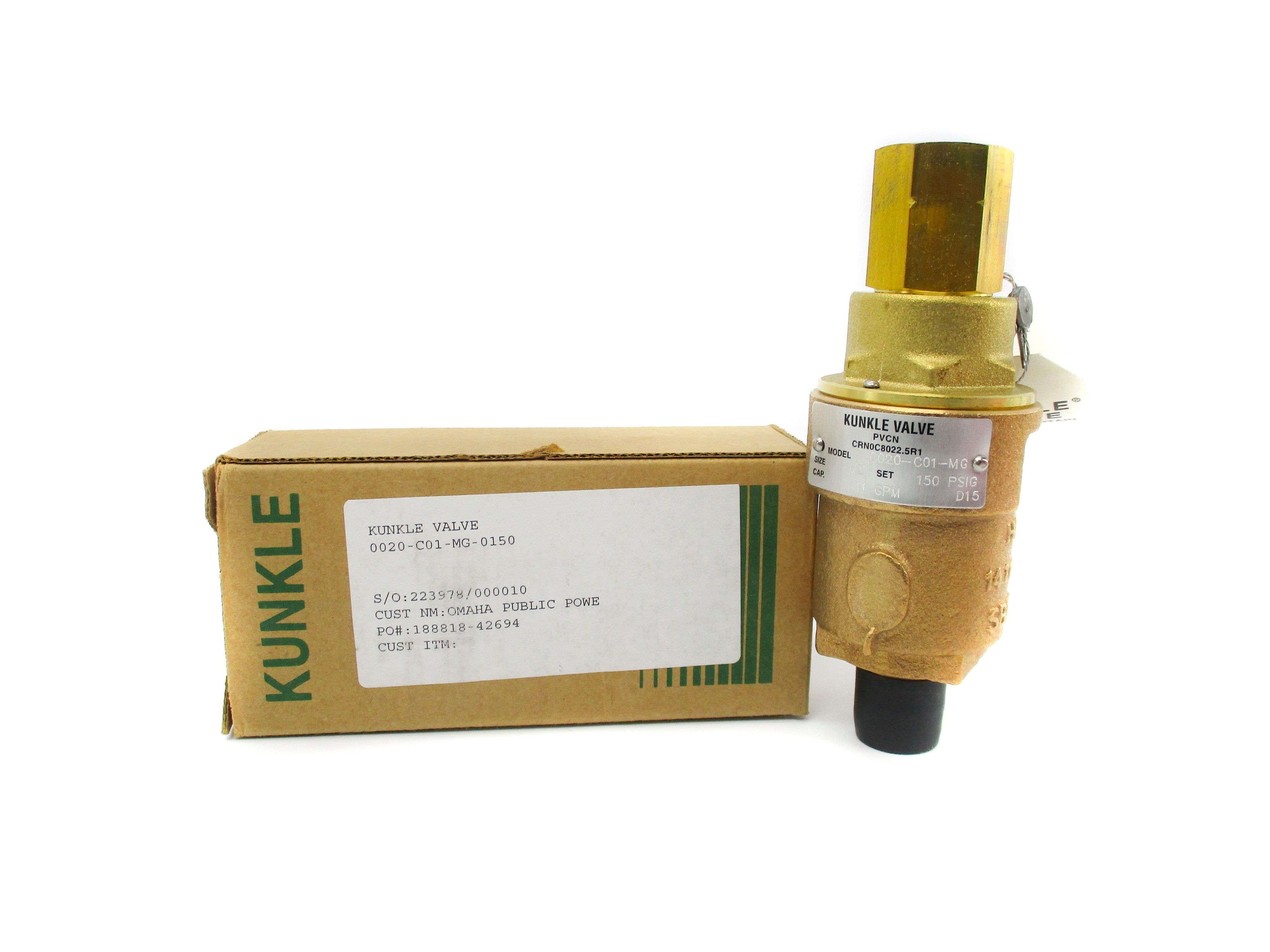 KUNKLE 0020-C01-MG-0150 150PSI NSMP