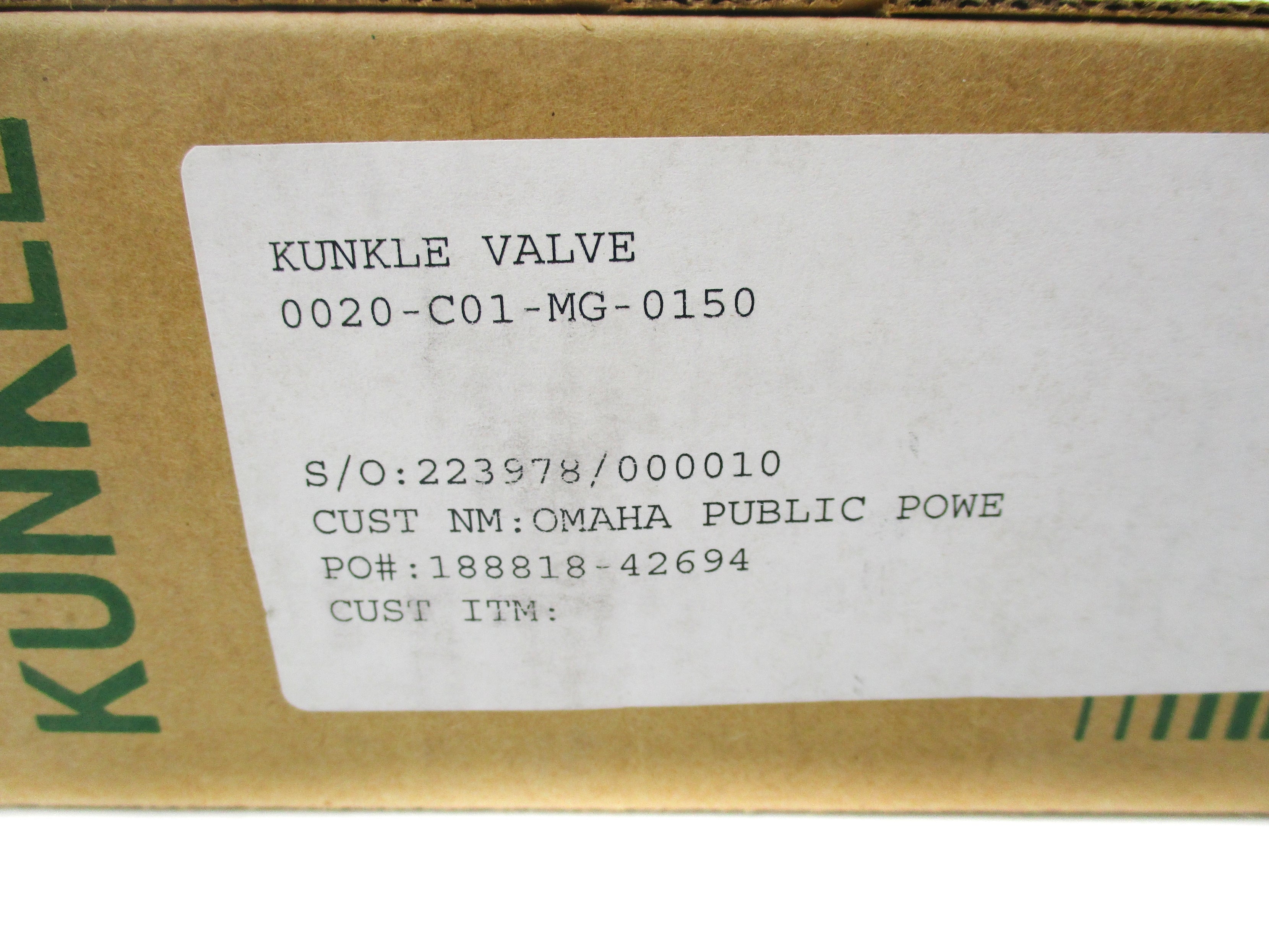 KUNKLE 0020-C01-MG-0150 150PSI NSMP