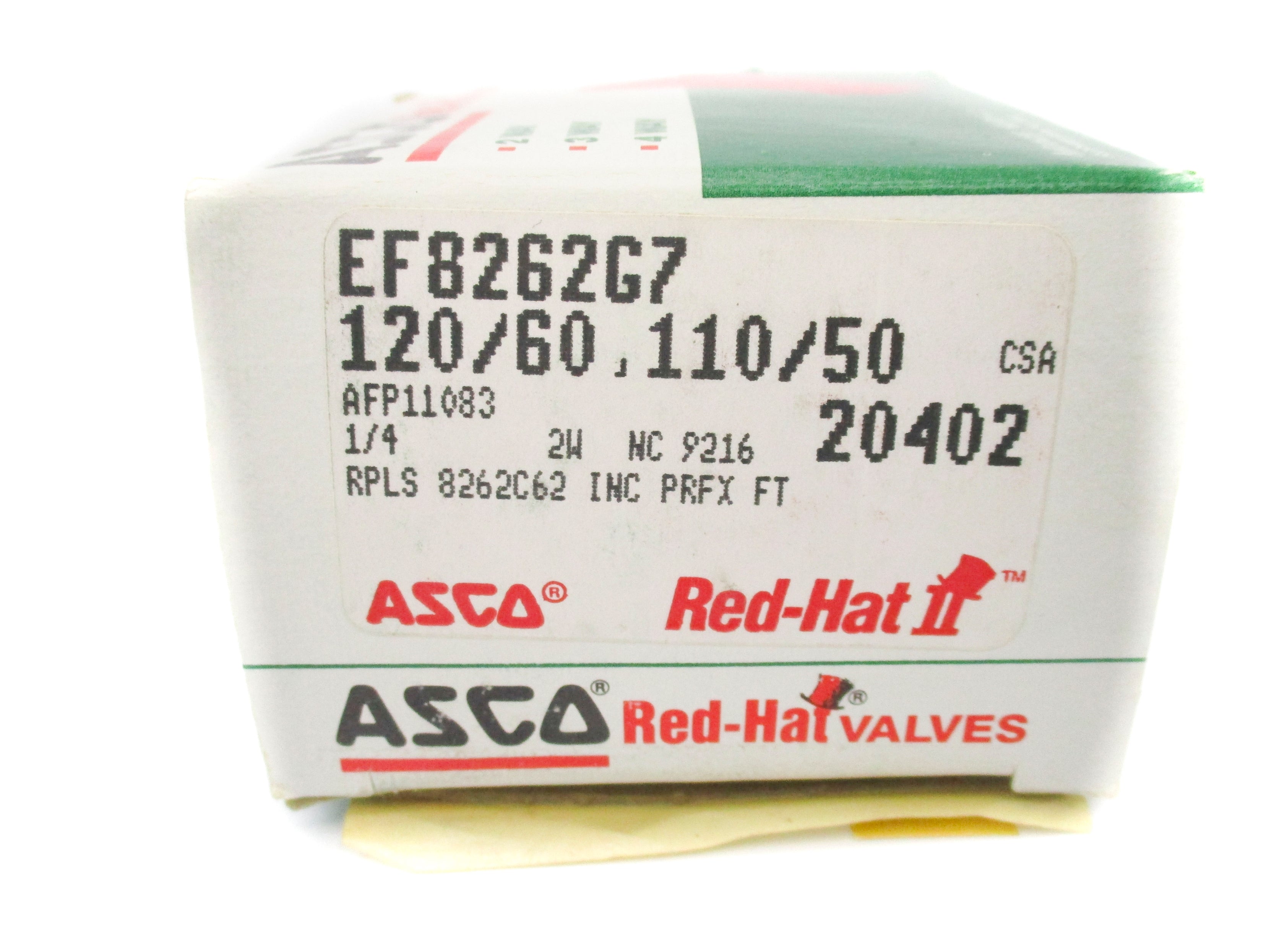 ASCO EF8262G7 120/160 110/50 NSMP