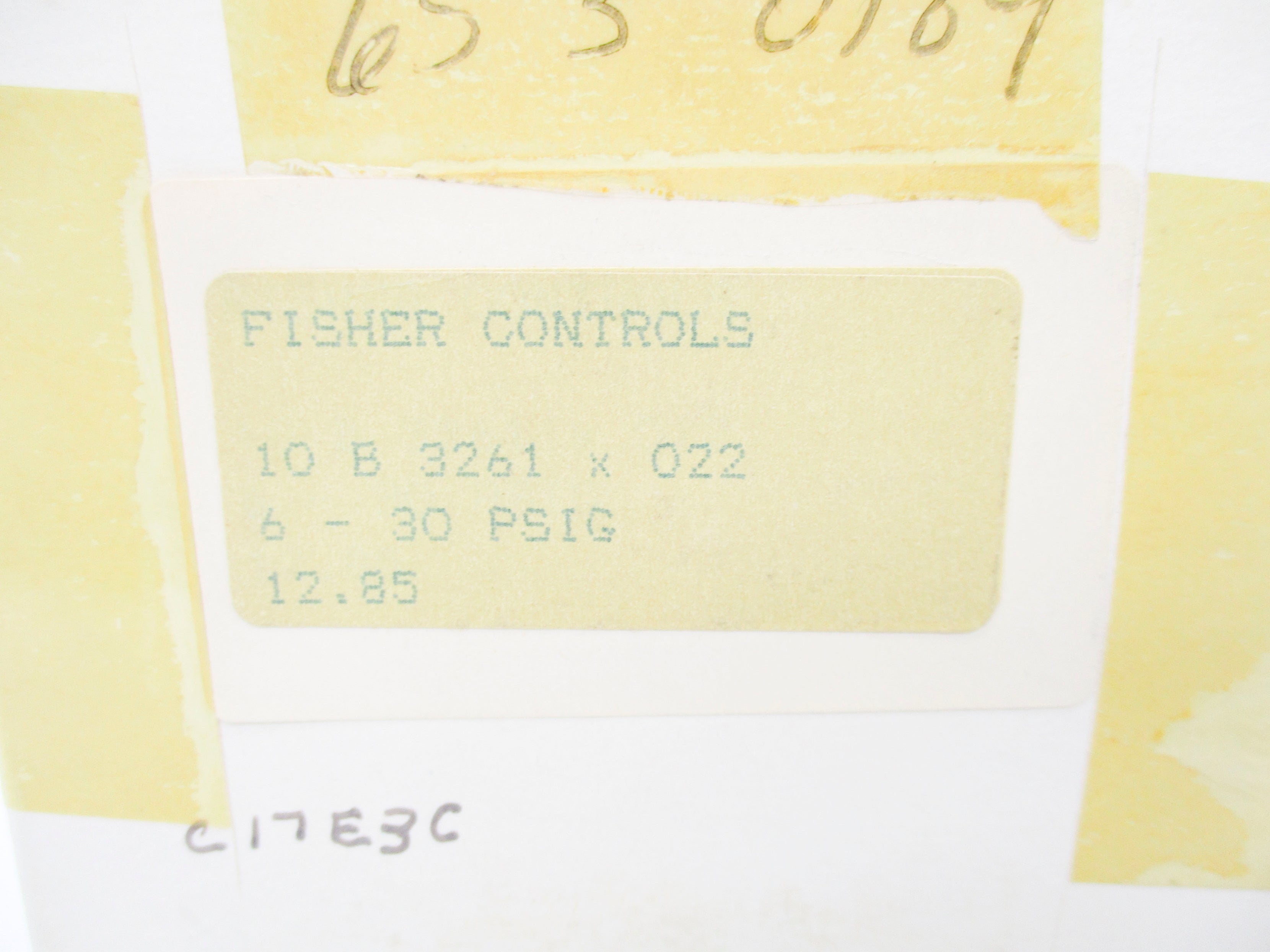 FISHER CONTROLS 10B3261X022 6-30PSIG NSMP