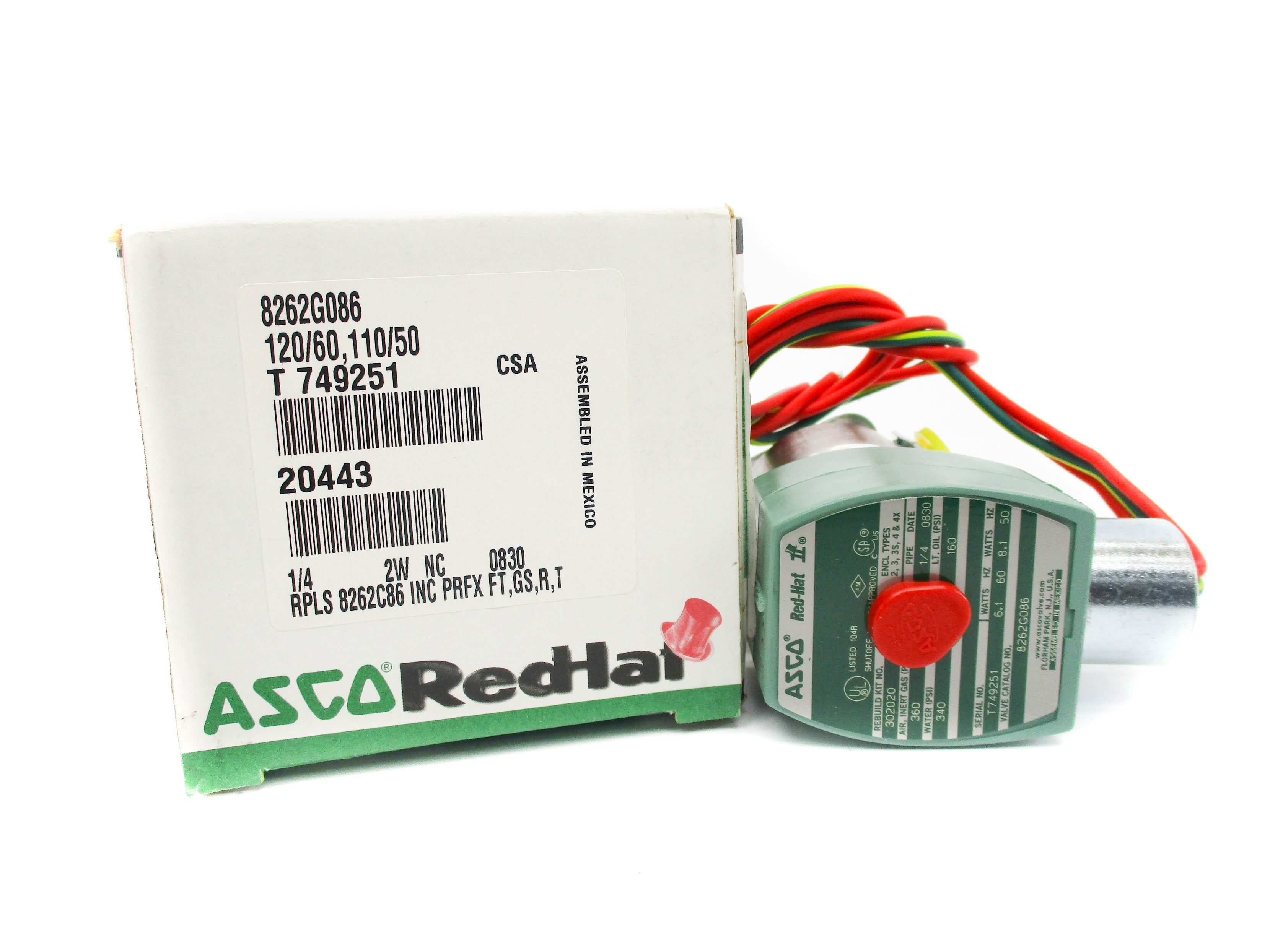 ASCO 8262G086 110/120V NSMP
