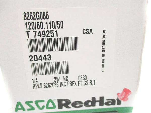 ASCO 8262G086 110/120V NSMP