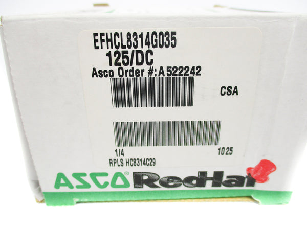 ASCO EFHCL8314G035 125VDC NSMP