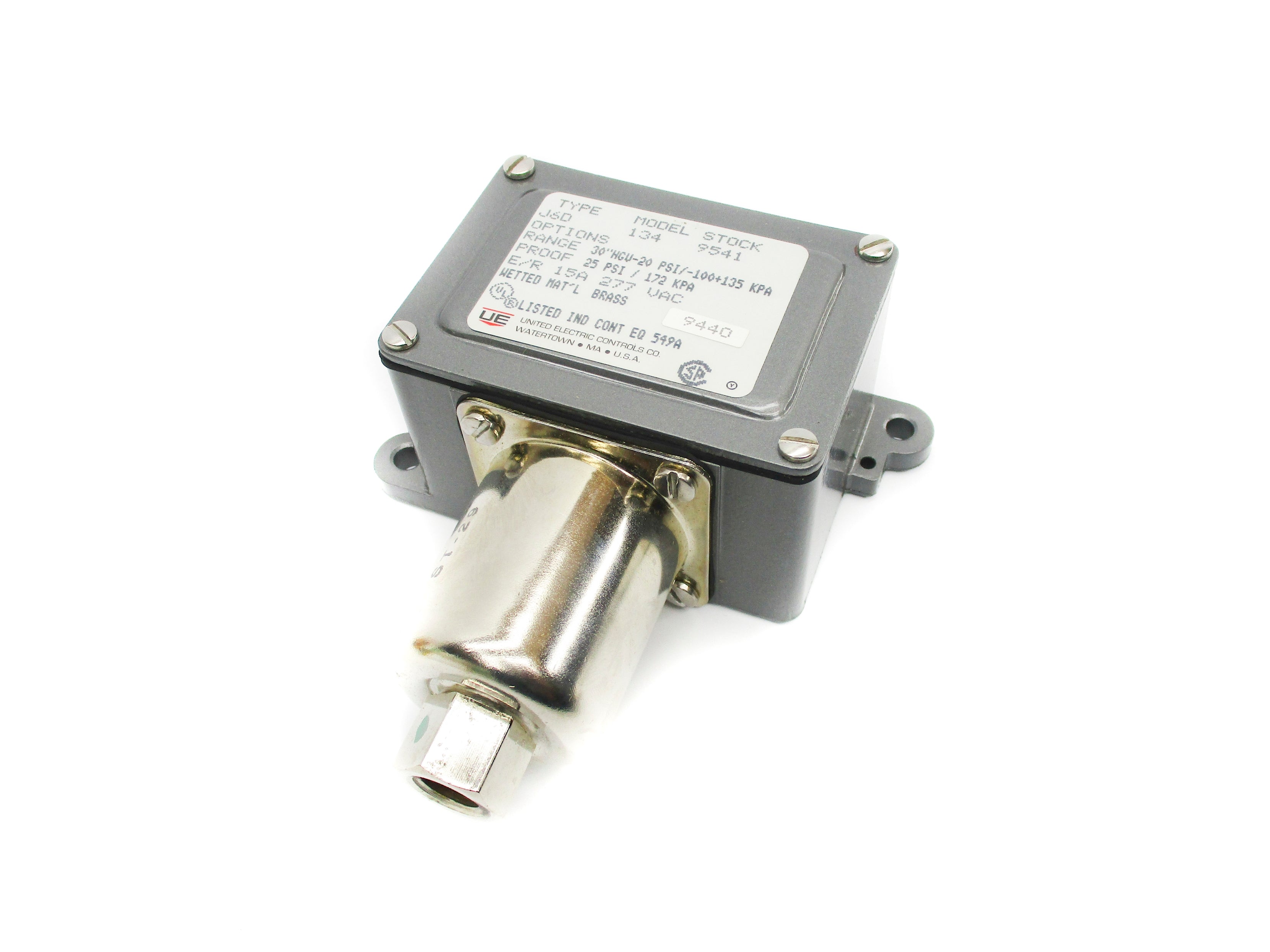UNITED ELECTRIC J6D134 25PSI NSMP