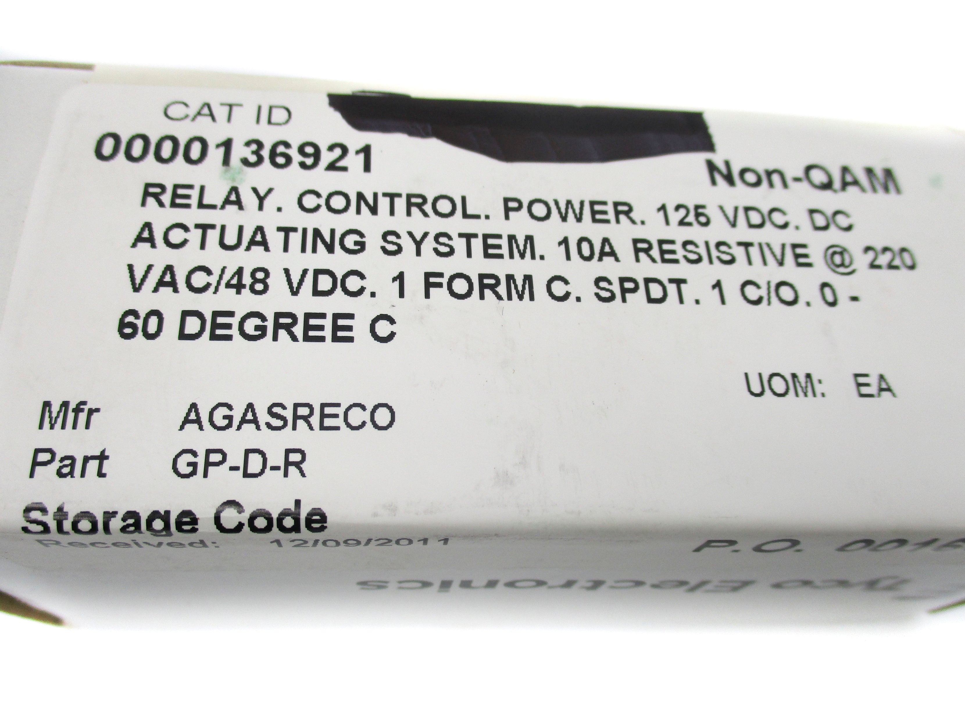 TYCO GPDR 125VDC NSMP