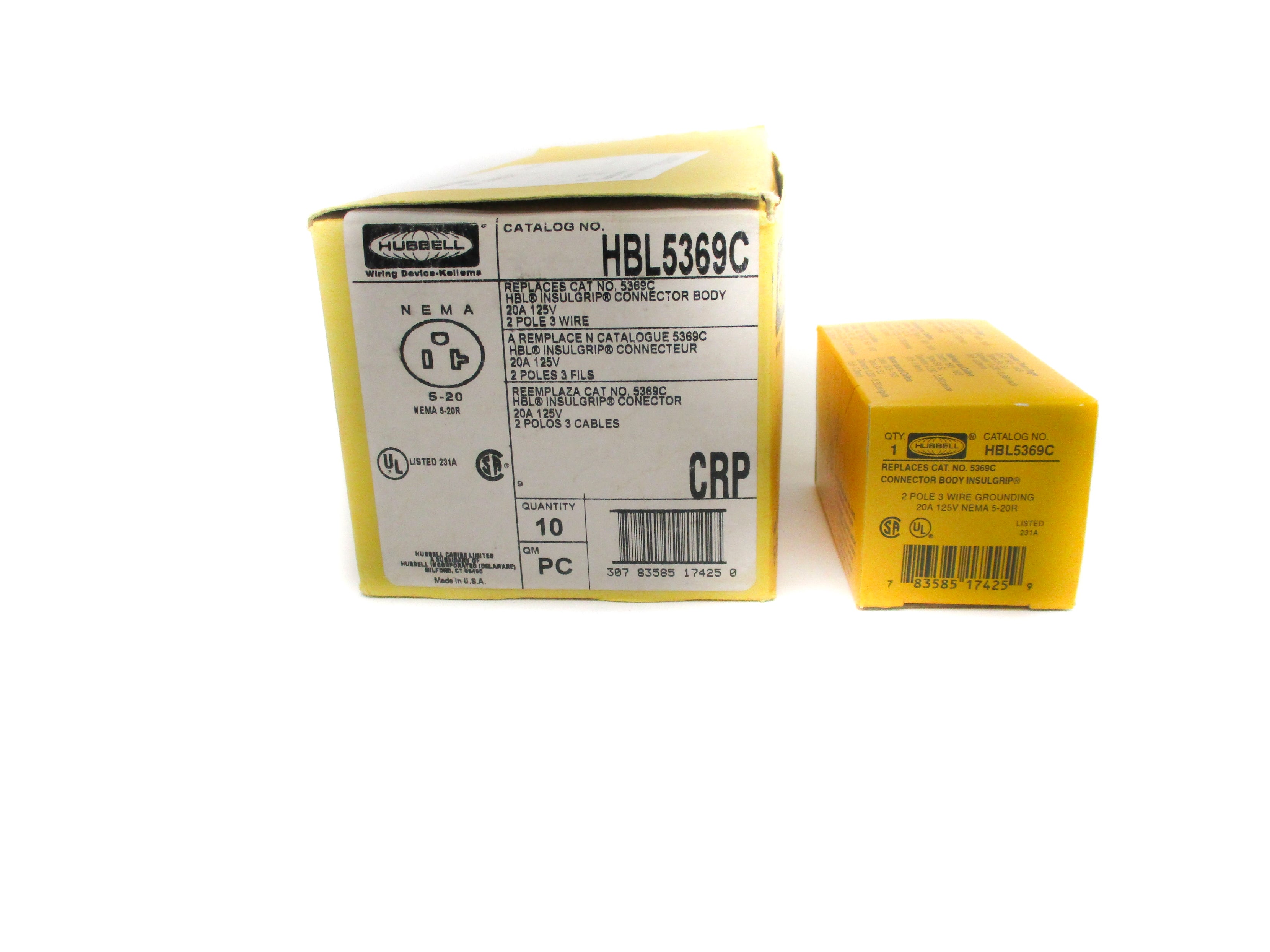 HUBBELL HBL5369C (PKG OF 10) NSMP