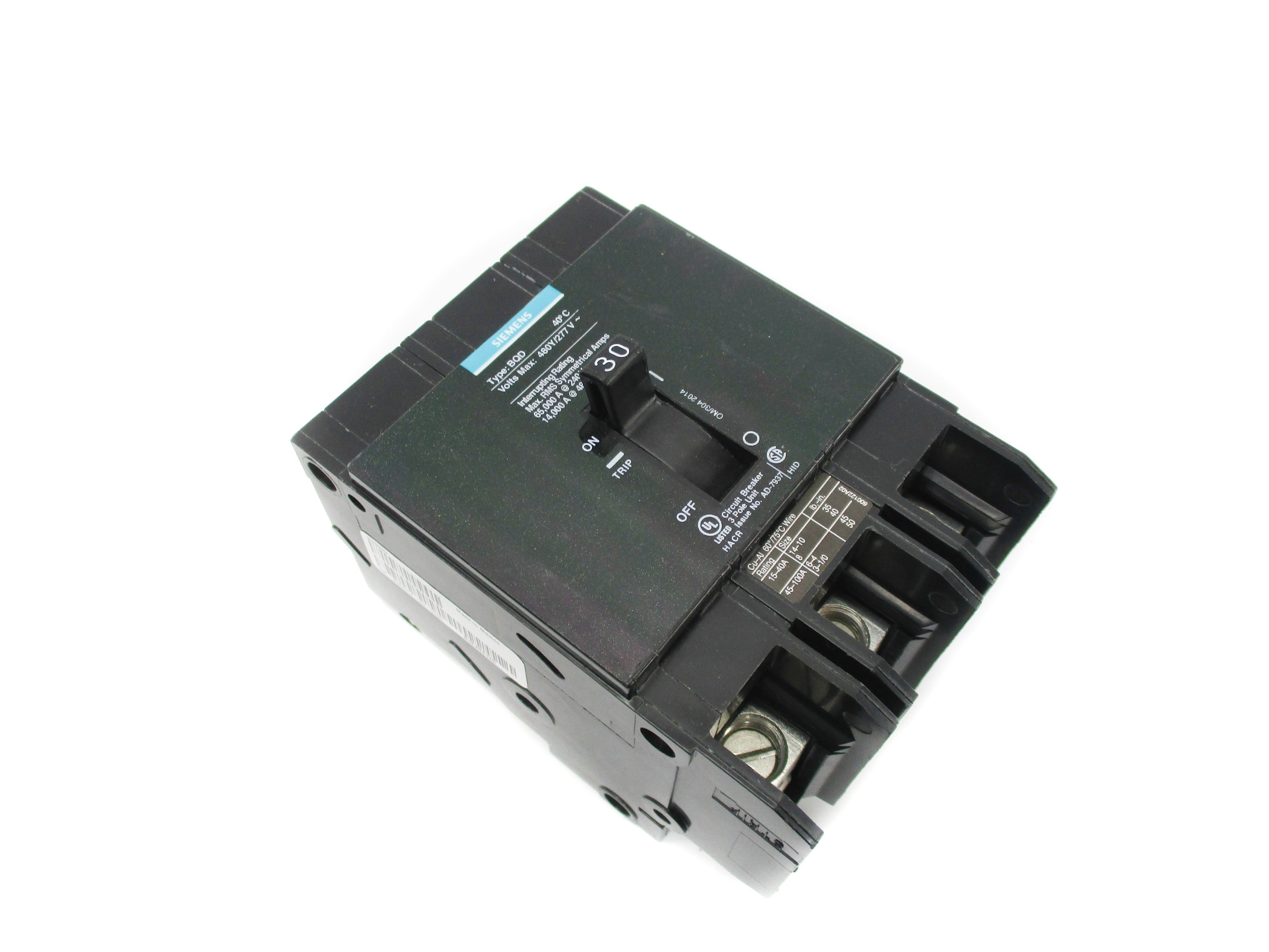 SIEMENS BQD330 30A 277V (AS PICTURED) NSNP